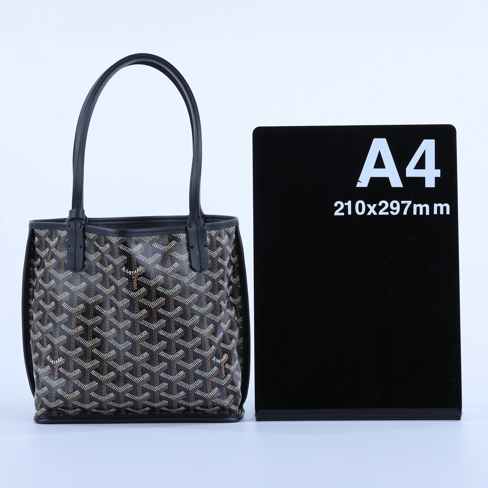 高雅德 GOYARD Anjou Mini Bag 托特包 ANJOUSMINCG 黑ANJOU MINI TOTE 防塵袋/購買證明