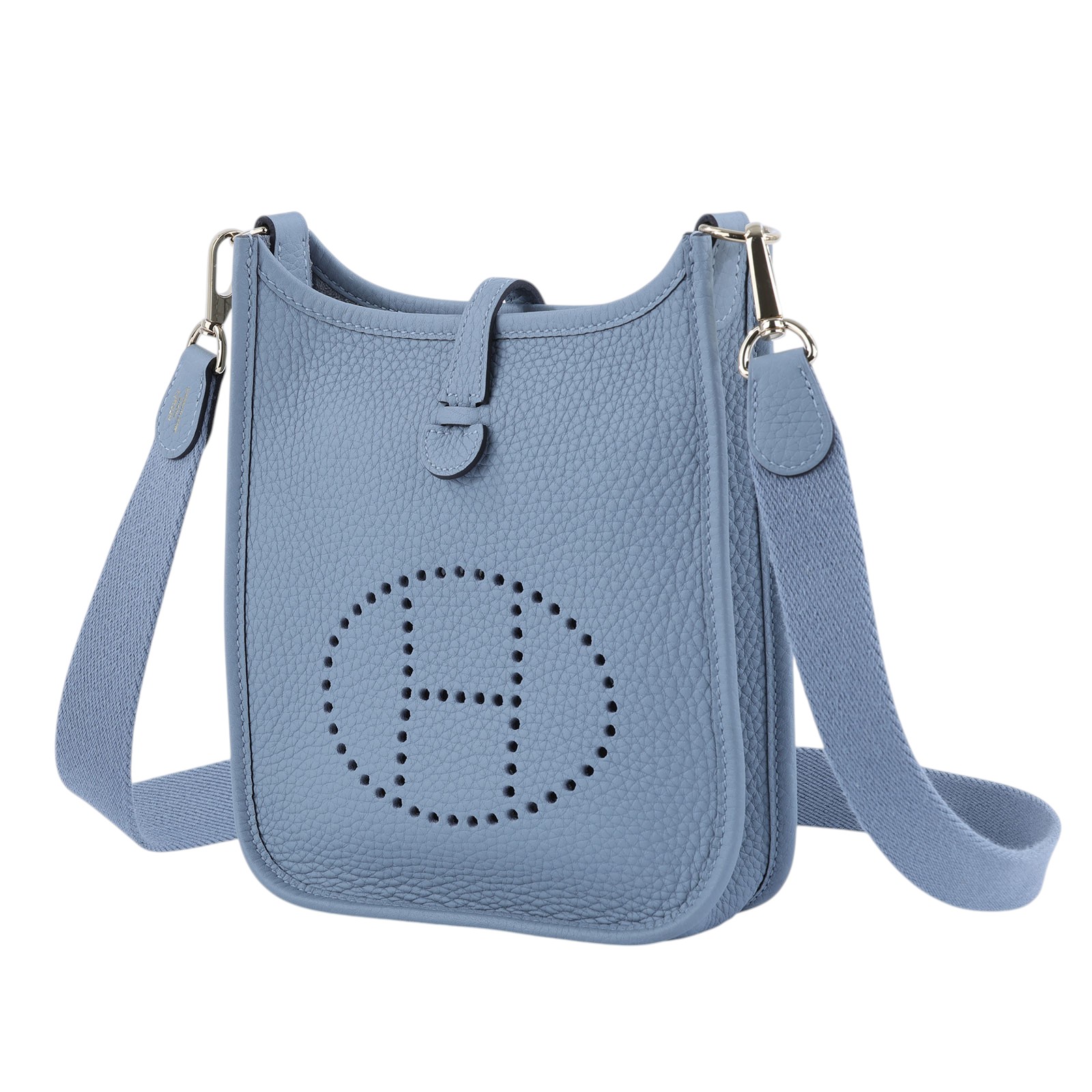 愛馬仕 Hermès Evelyne Bag Mini 伊芙琳包 Evelyne 16 木偶灰 金色五金 H085945CPBV 原廠盒子/防塵袋/購買證明
