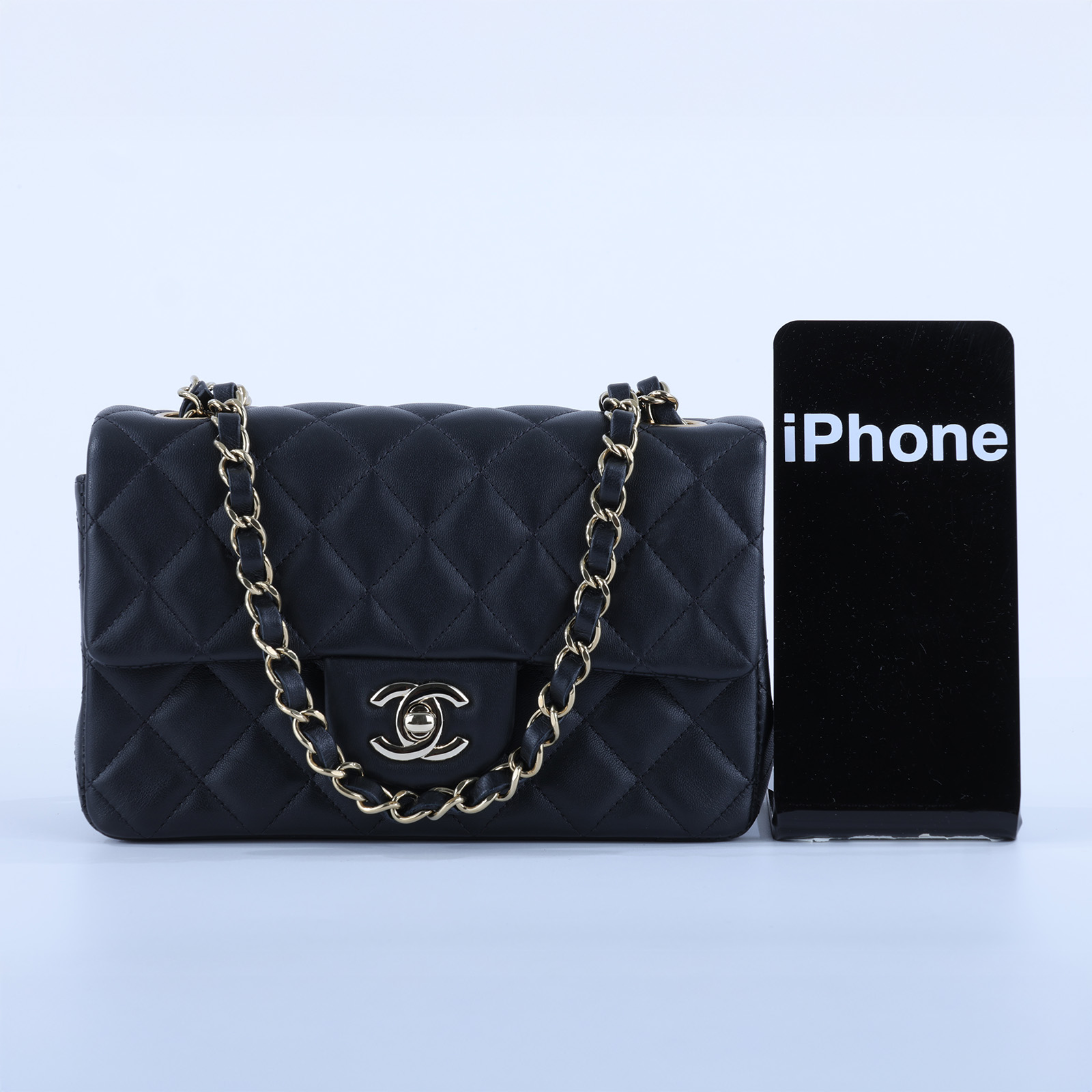 香奈兒 CHANEL CF 迷你 口蓋包 A69900 Y04059 黑羊COCO20 原廠盒子/防塵袋/購買證明影本
