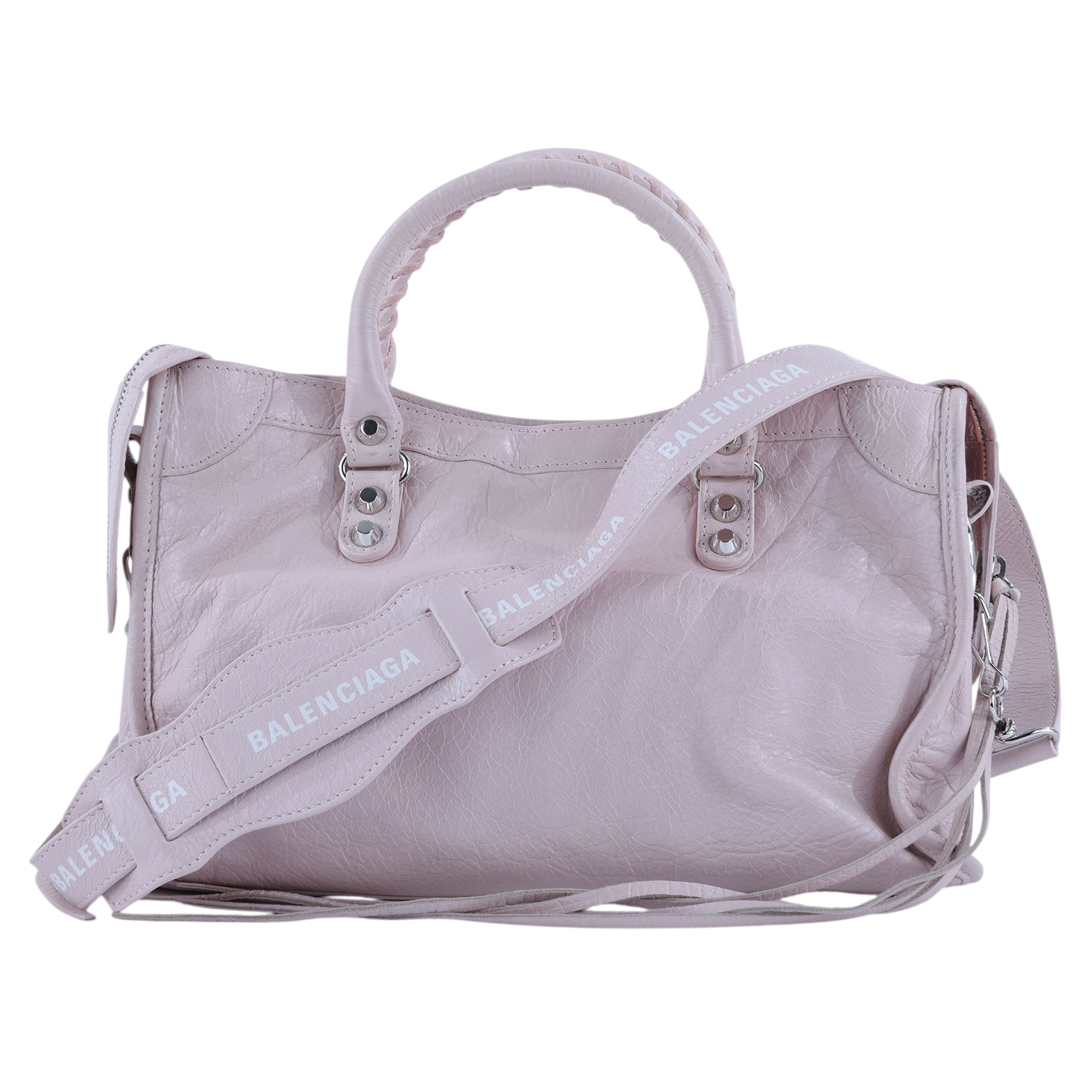 巴黎世家 BALENCIAGA CLassic City S 機車包 431621D94JN 粉機車包 無附屬品
