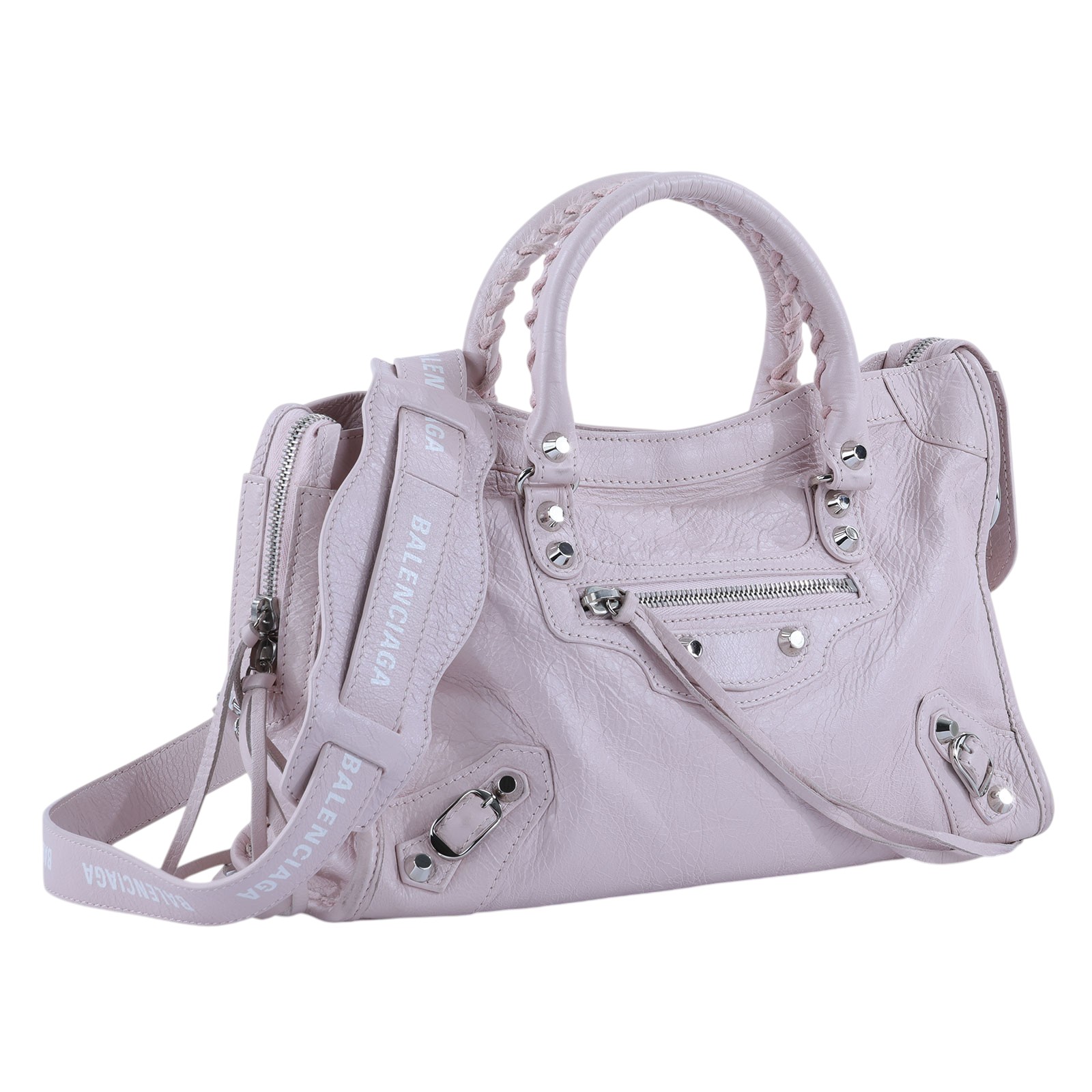 巴黎世家 BALENCIAGA CLassic City S 機車包 431621D94JN 粉機車包 無附屬品