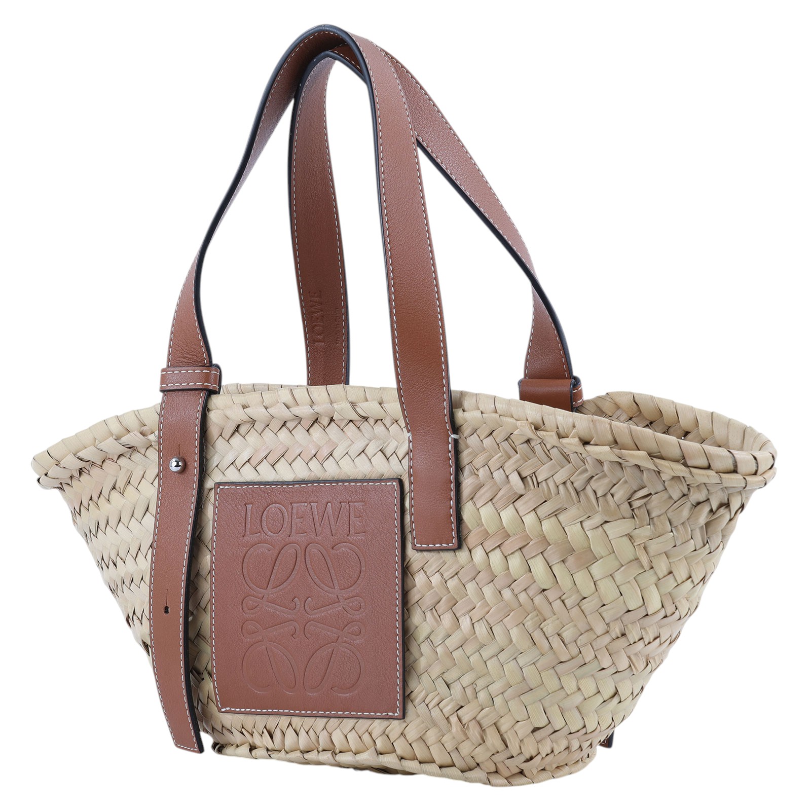 羅意威 LOEWE 棕櫚葉 手提 編織包 小型 A223S93X04 草編包 防塵袋