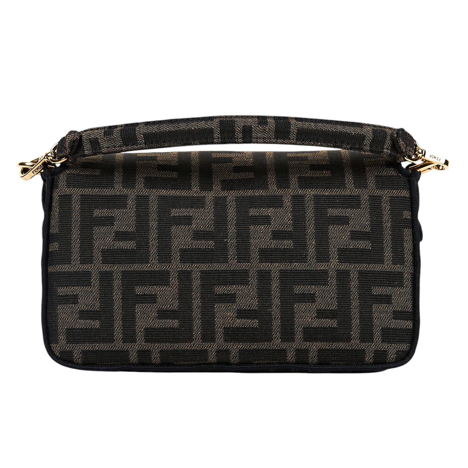 芬迪 FENDI Baguette  8BS017A6V5 棕FF迷你法棍包 原廠盒子/防塵袋/背帶