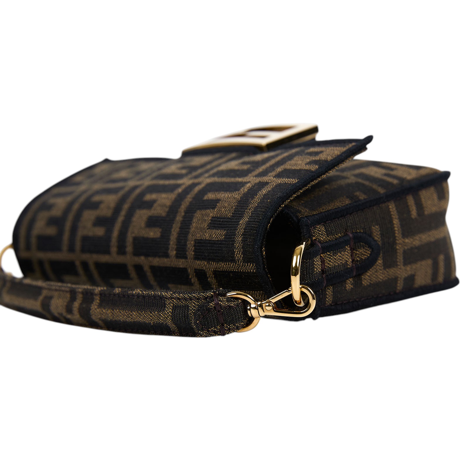 芬迪 FENDI Baguette  8BS017A6V5 棕FF迷你法棍包 原廠盒子/防塵袋/背帶