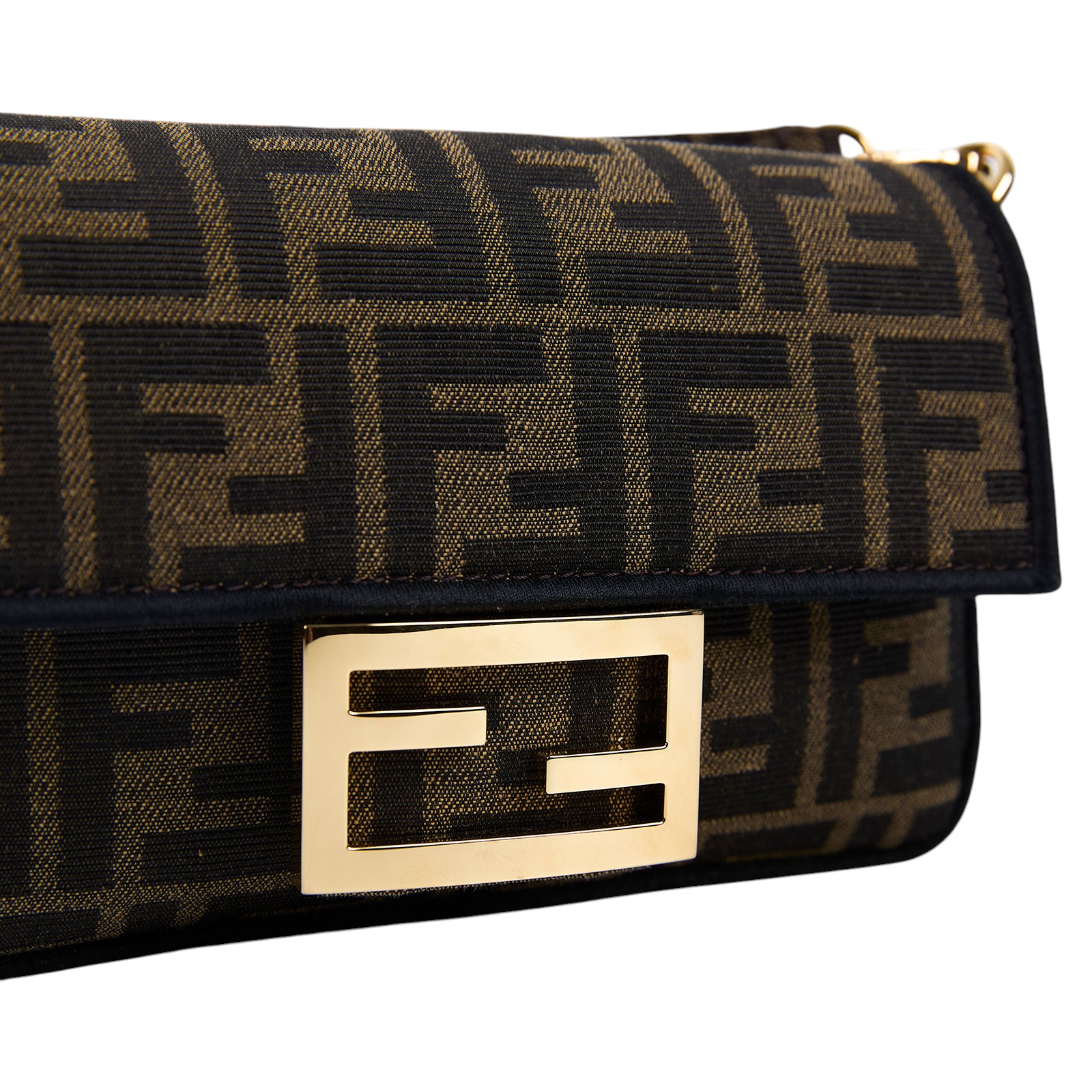 芬迪 FENDI Baguette  8BS017A6V5 棕FF迷你法棍包 原廠盒子/防塵袋/背帶
