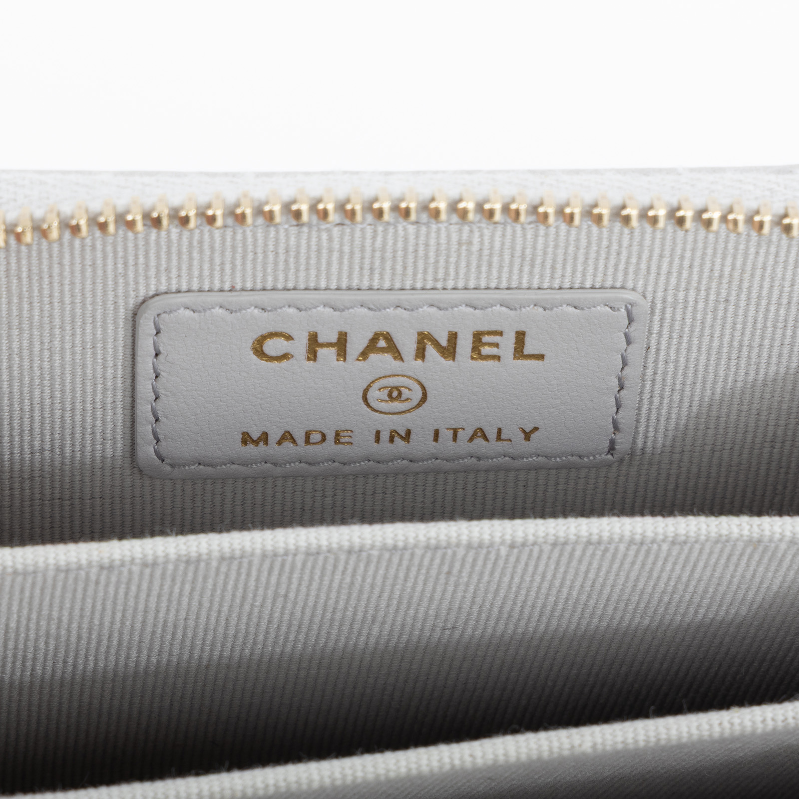 香奈兒 CHANEL 經典 拉鏈 零錢包 錢包 卡夾 AP0216 B06311 晶片款 灰羊金釦拉鍊零錢包 原廠盒子/防塵袋