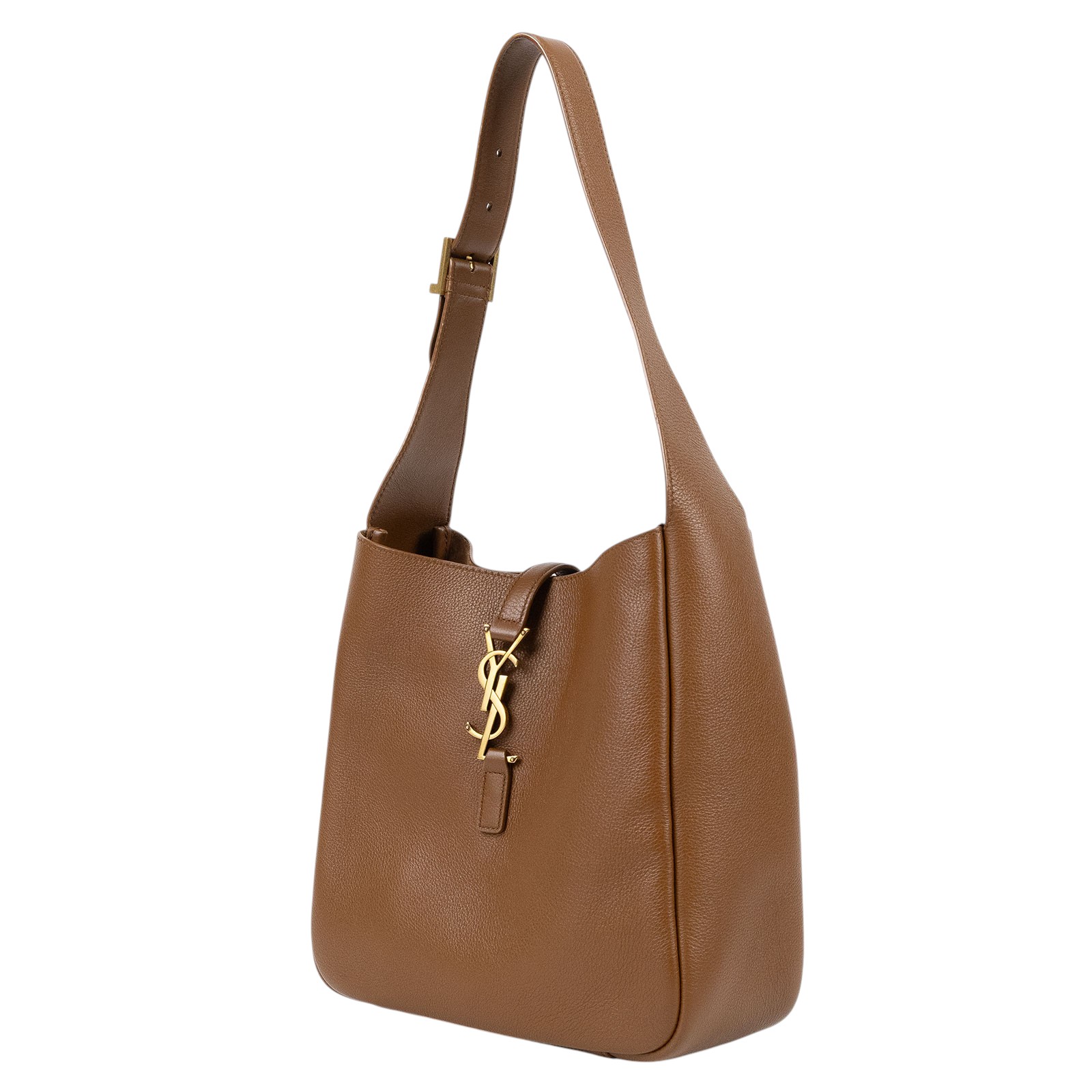 聖羅蘭 YSL SAINT LAURENT LE 5 À 7 小型 粒面皮革 柔軟 手袋 手提包 7139381U80W 棕LE 5 À 7水桶包 小款 防塵袋