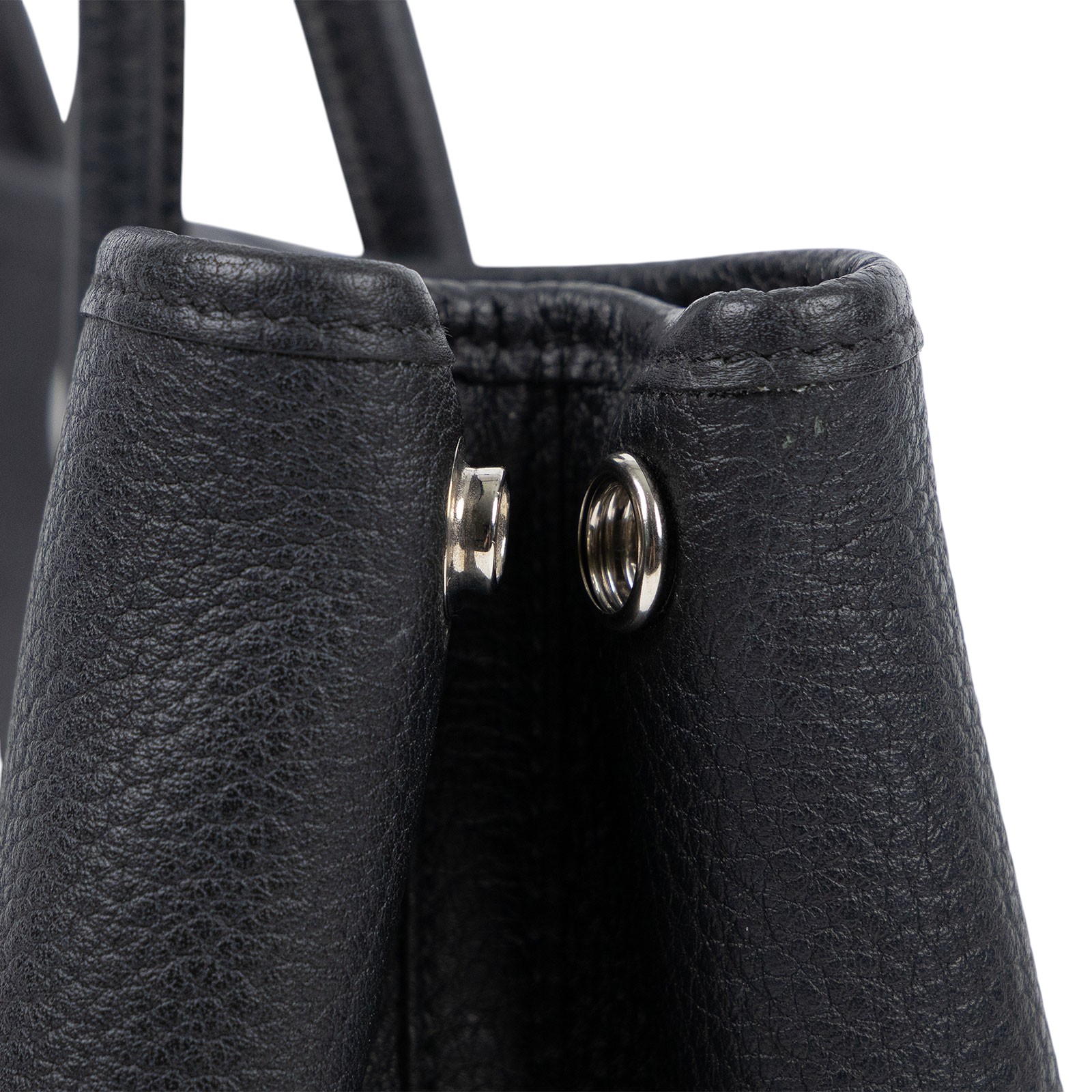 愛馬仕 Hermes Garden Party 花園派對包 30 黑色 銀色五金 H051568CK89 H051568/W刻  原廠盒子/購買證明影本