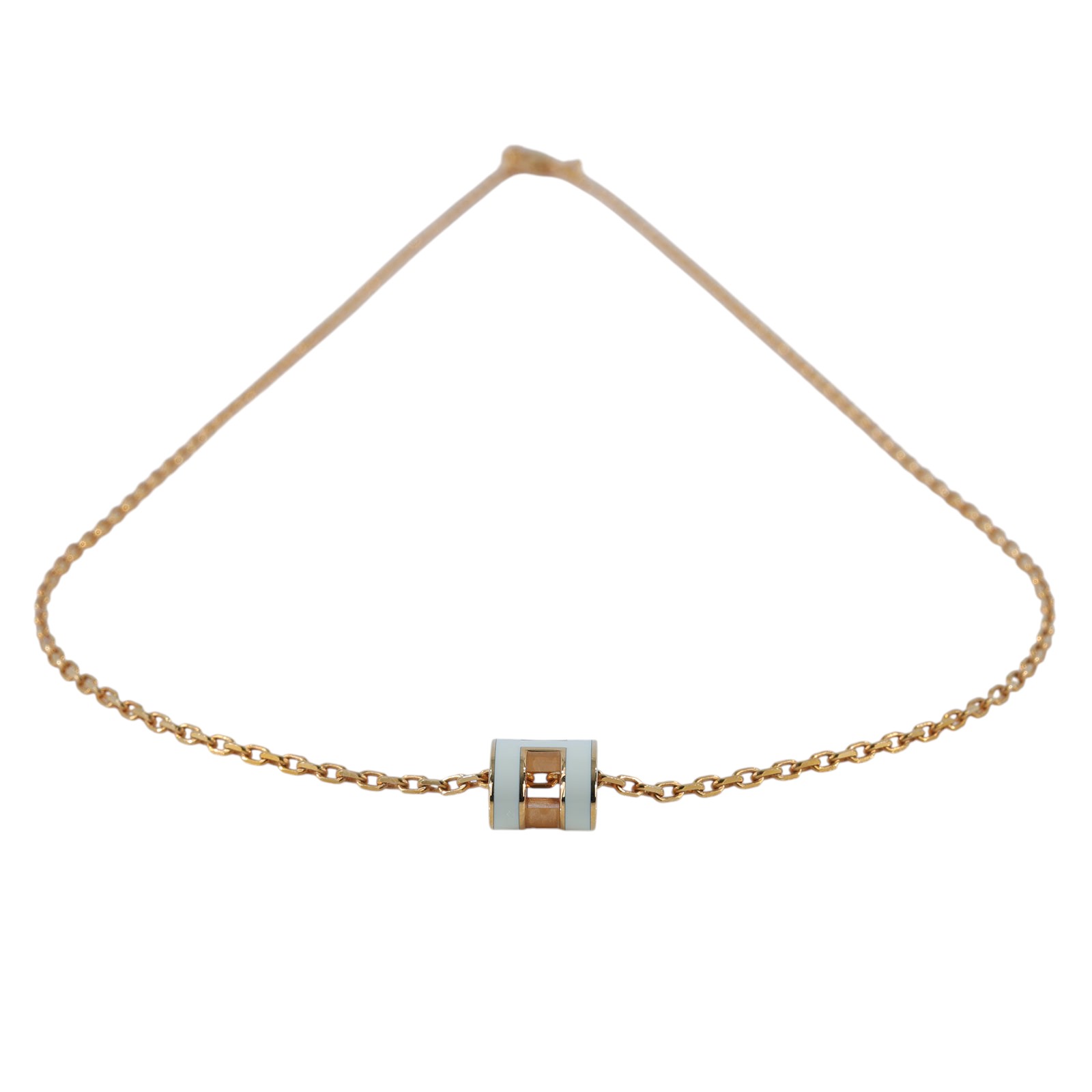 愛馬仕 Hermes Mini Pop H 墜飾 白色 H147992Fv49 H POP MINI項鍊 原廠盒子/防塵袋