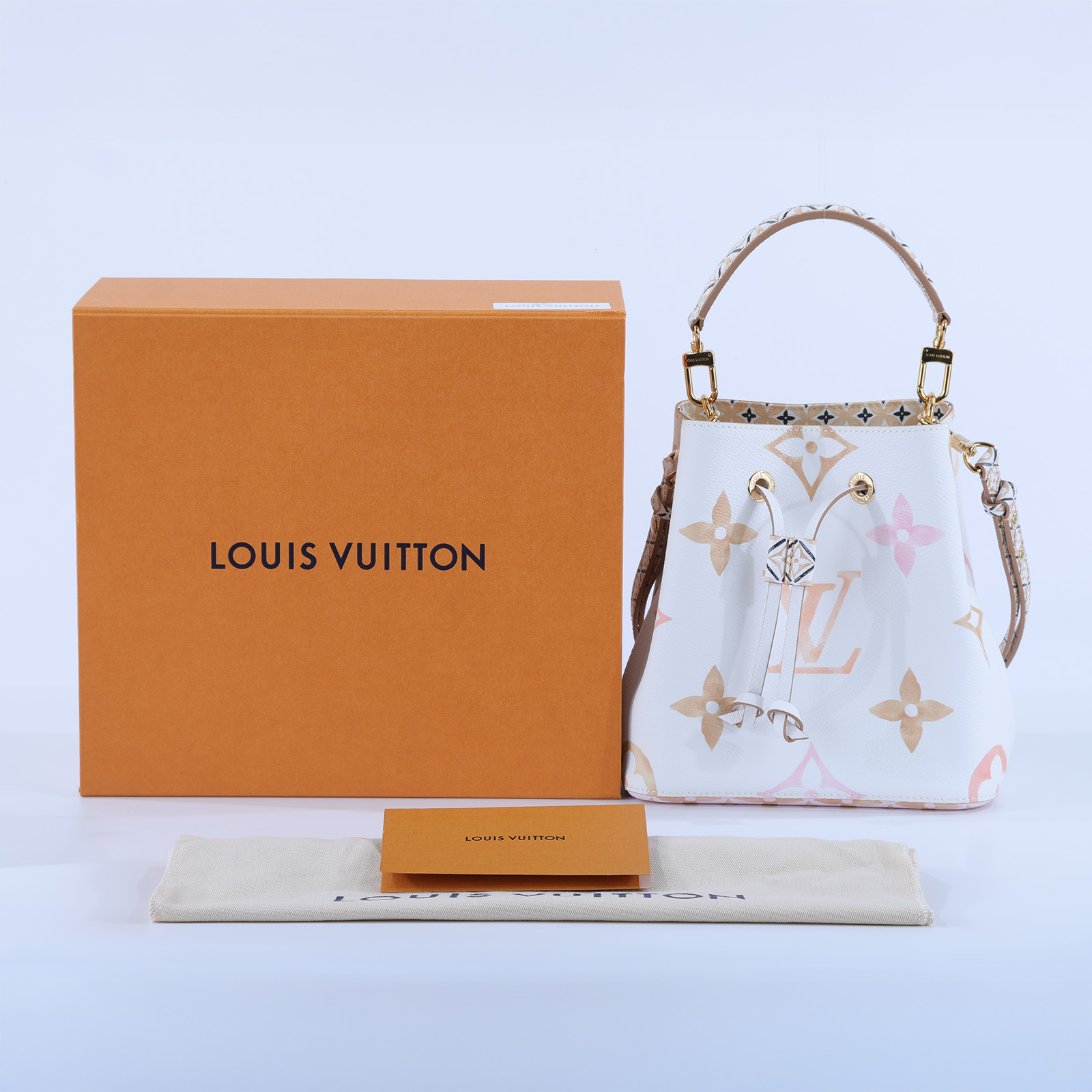 路易威登 LOUIS VUITTON Néonoé BB 束口水桶包 LV By The Pool M22985 晶片款  原廠盒子/防塵袋/背帶