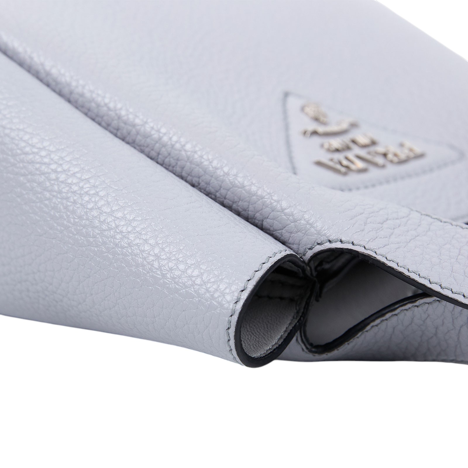 普拉達 PRADA 皮革迷你手袋 1BA349_2DKV 灰手提包 原廠盒子/防塵袋