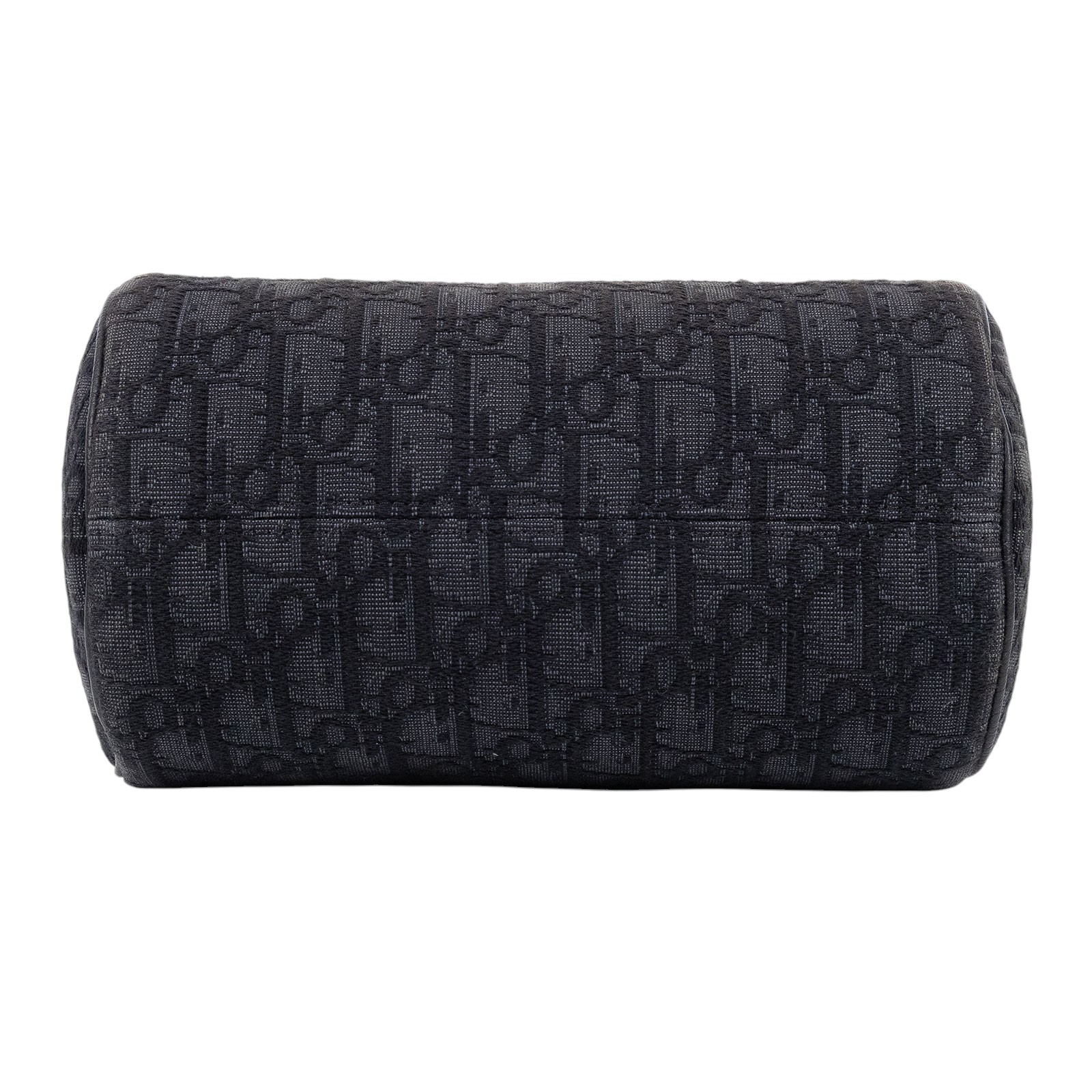 迪奧 CHRISTIAN DIOR Roller Bag 斜背包滾筒包 1ROPO061YKY 黑老花圓筒包 防塵袋/購買證明/背帶