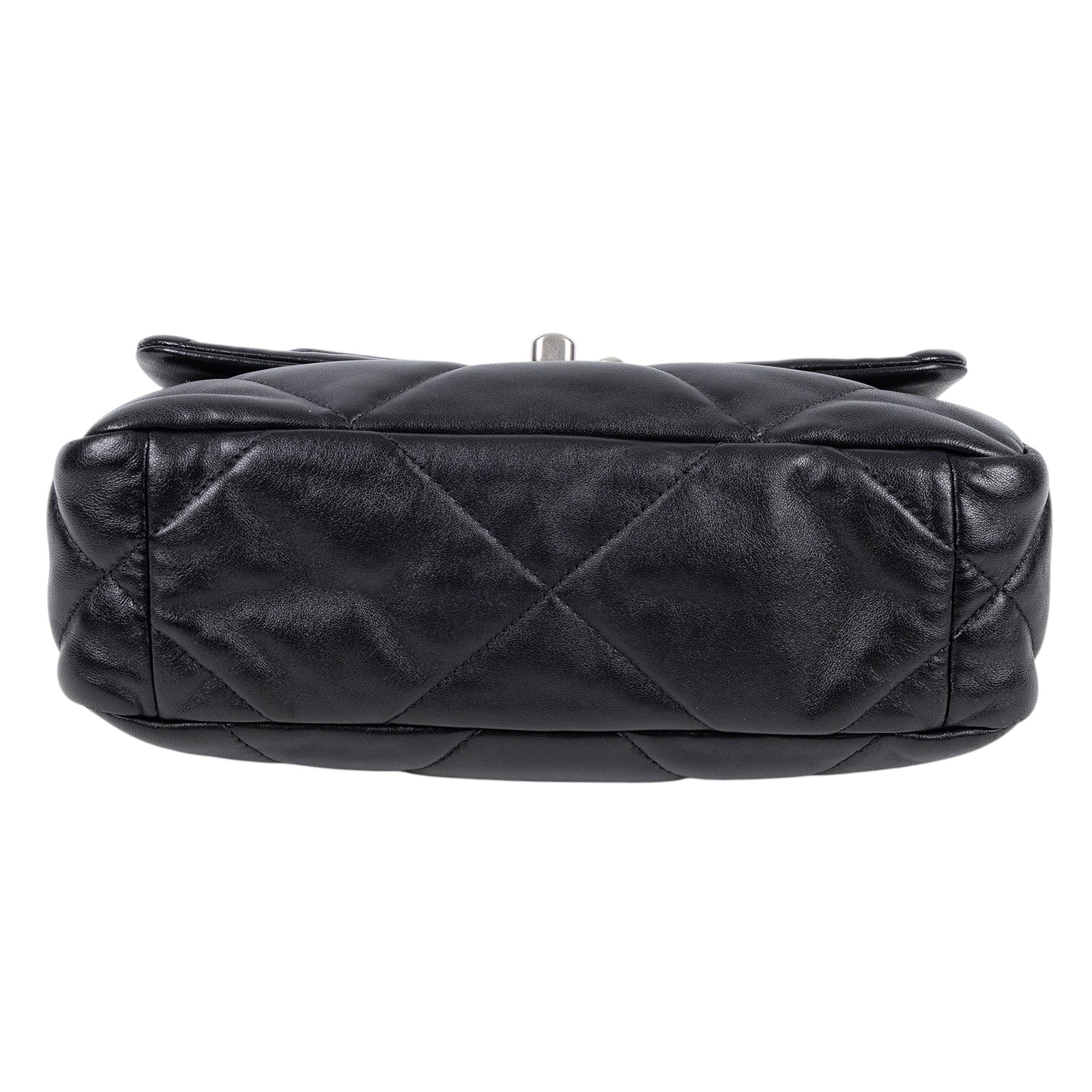 香奈兒 CHANEL 19 口蓋包 菱格紋 金銀鍊帶 手提 肩背包 AS1160 B07327 黑銀19包 26CM 防塵袋/原廠盒子/購買證明