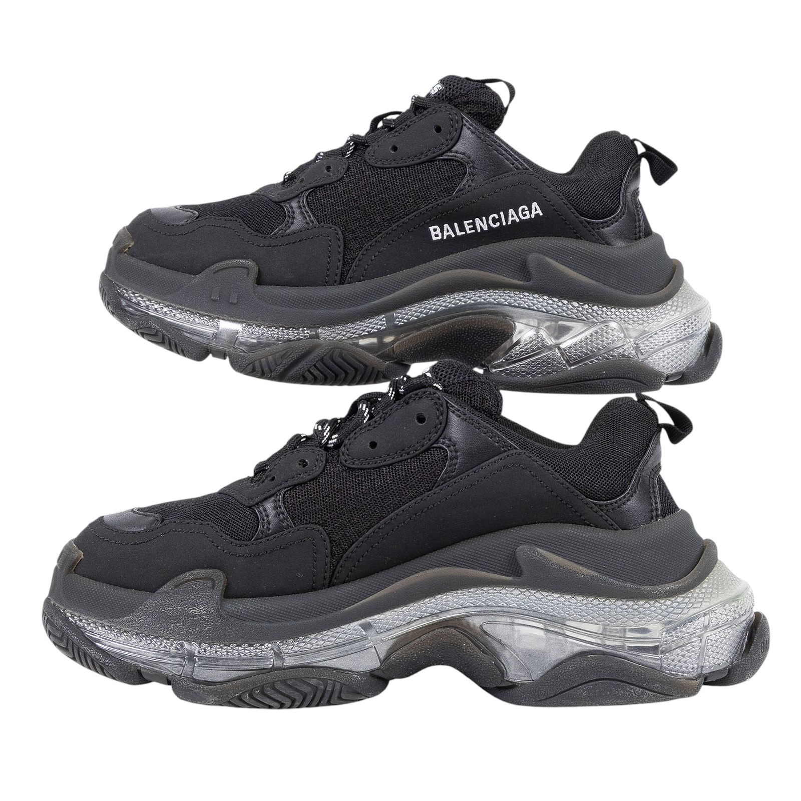 巴黎世家 BALENCIAGA Triple S Clear Sole 運動鞋 544351W2FB1_37  防塵袋/原廠盒子/鞋帶