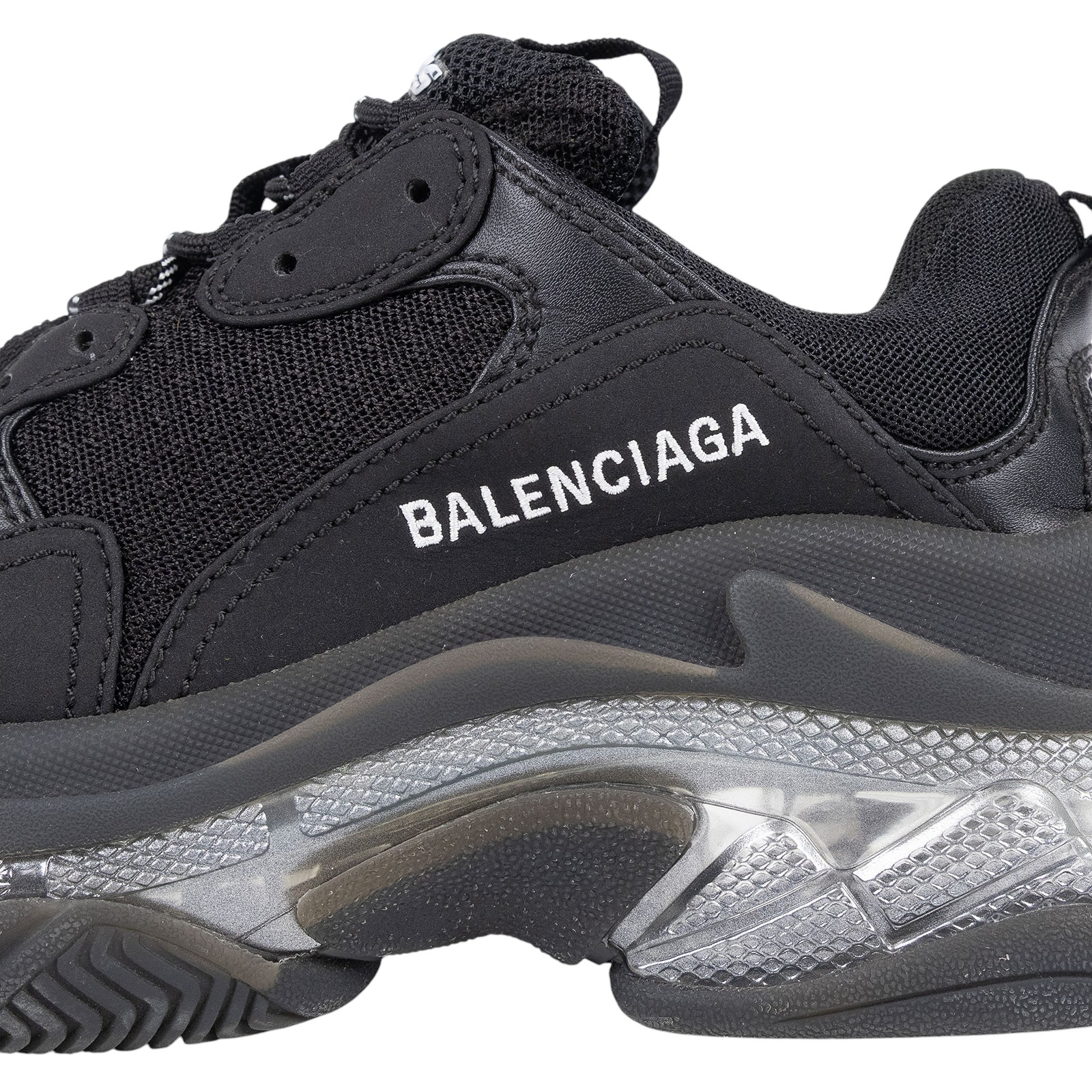 巴黎世家 BALENCIAGA Triple S Clear Sole 運動鞋 544351W2FB1_37  防塵袋/原廠盒子/鞋帶