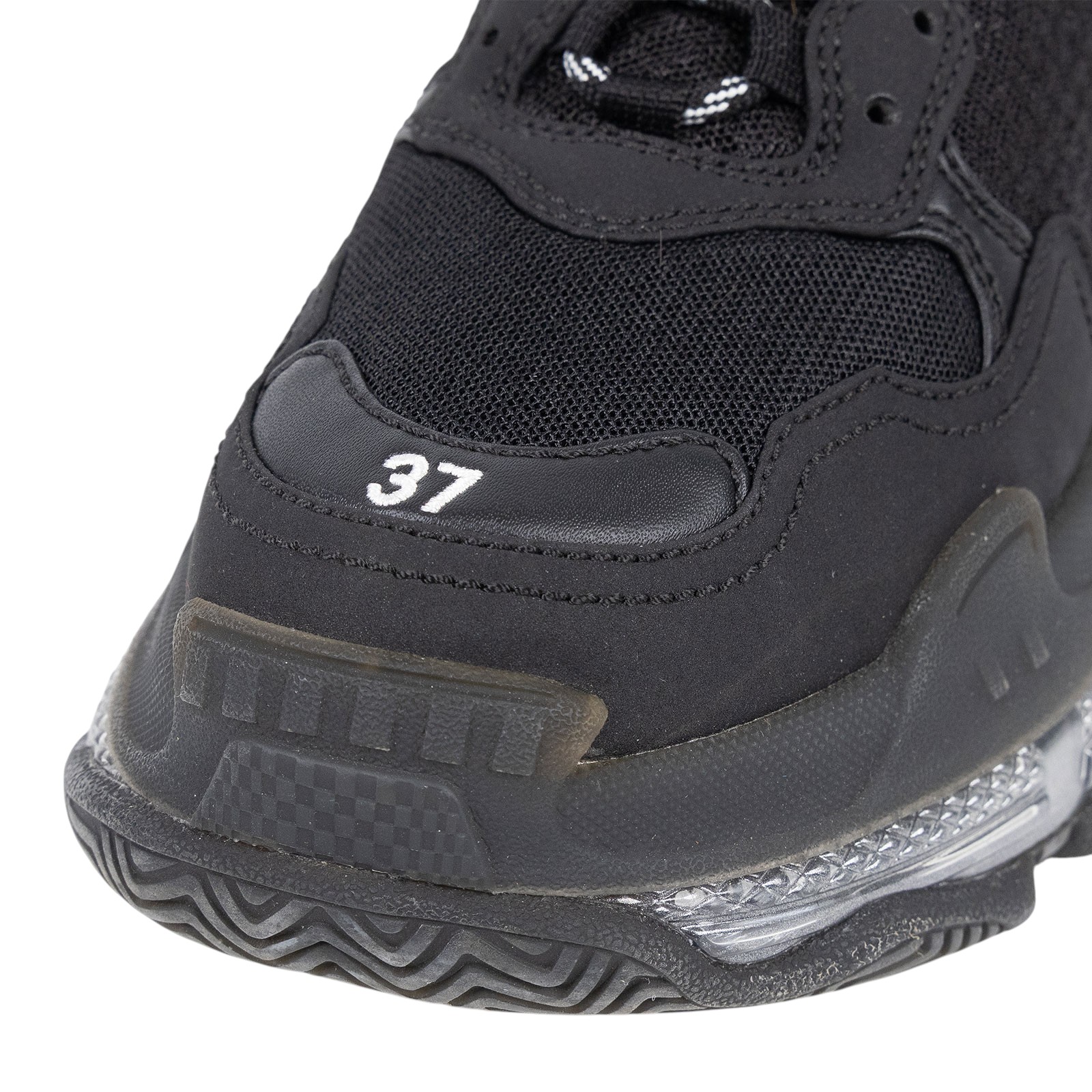 巴黎世家 BALENCIAGA Triple S Clear Sole 運動鞋 544351W2FB1_37  防塵袋/原廠盒子/鞋帶