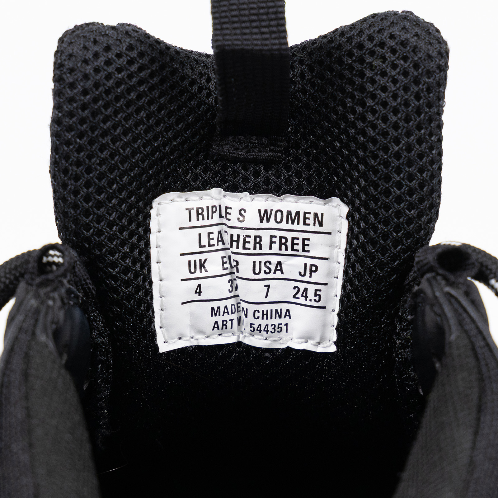 巴黎世家 BALENCIAGA Triple S Clear Sole 運動鞋 544351W2FB1_37  防塵袋/原廠盒子/鞋帶