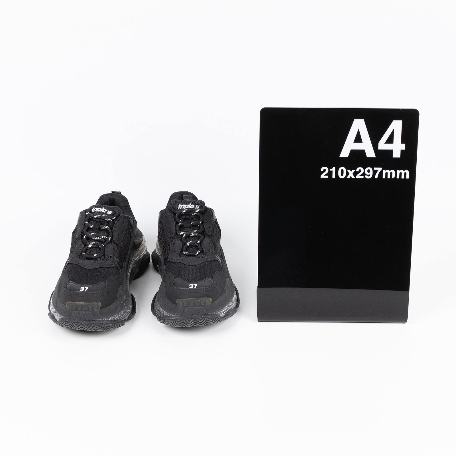 巴黎世家 BALENCIAGA Triple S Clear Sole 運動鞋 544351W2FB1_37  防塵袋/原廠盒子/鞋帶