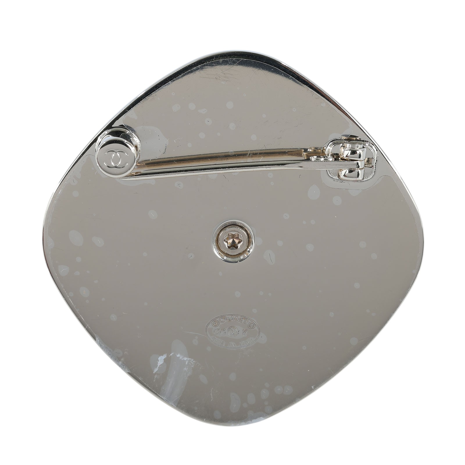 香奈兒 CHANEL 胸針 飾品 G23K 珍珠水鑽黑珠胸針 原廠盒子