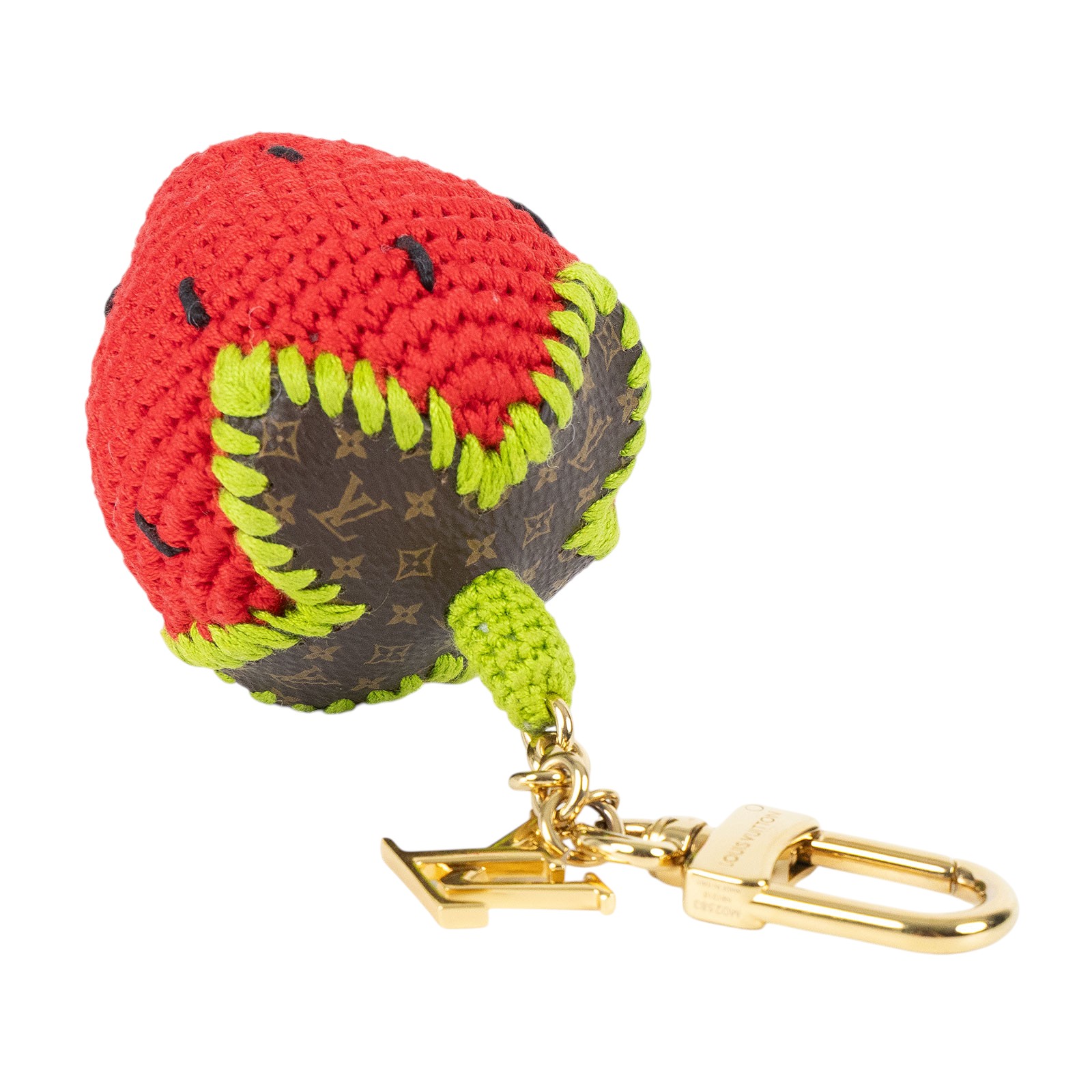 路易威登 LOUIS VUITTON Berrylicious Crochet 包包吊飾 M02583  原廠盒子/防塵袋/購買證明