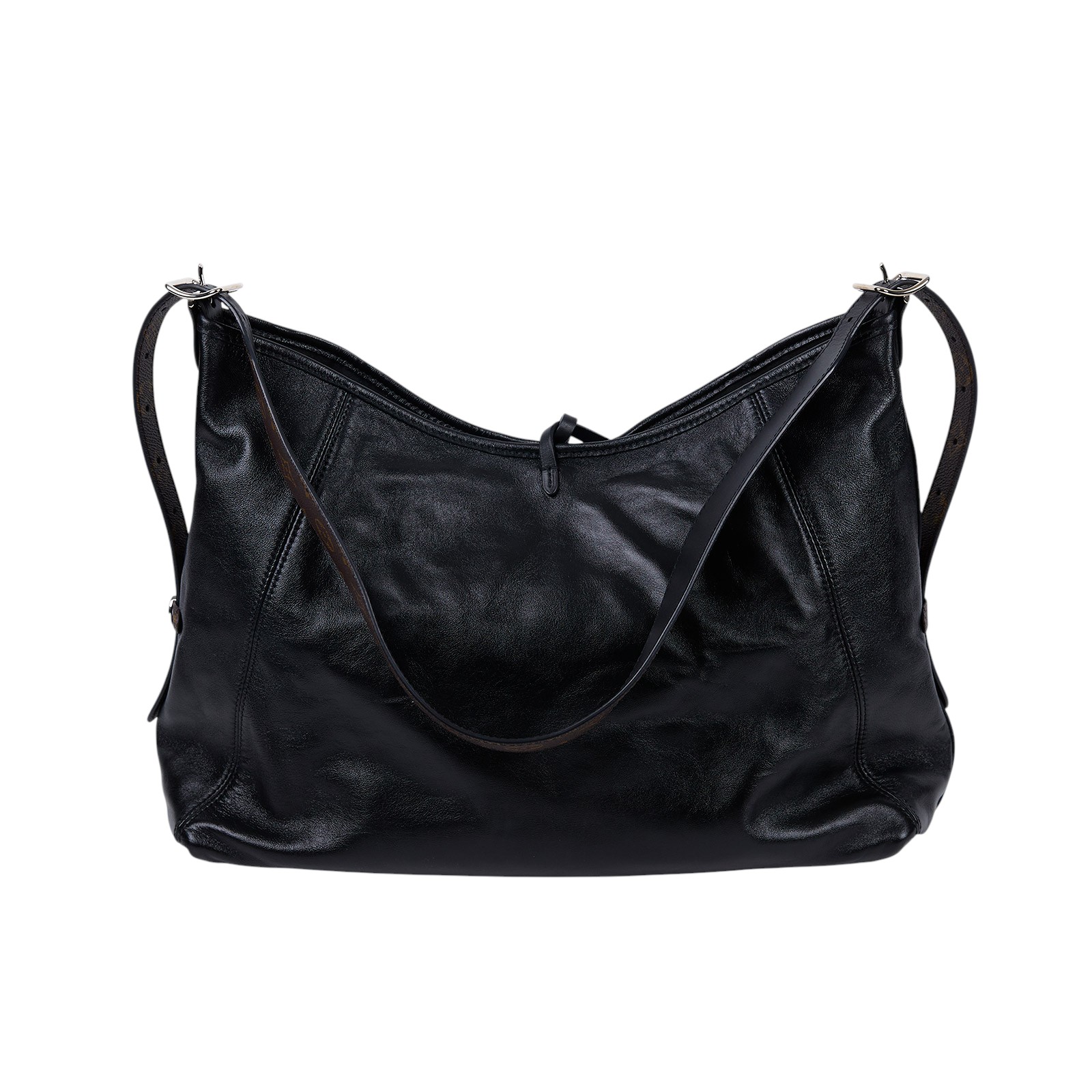 路易威登 LOUIS VUITTON CarryAll Vibe MM 手提 肩背包 黑色 M25143 晶片款 黑CARRYALL VIBE MM 防塵袋