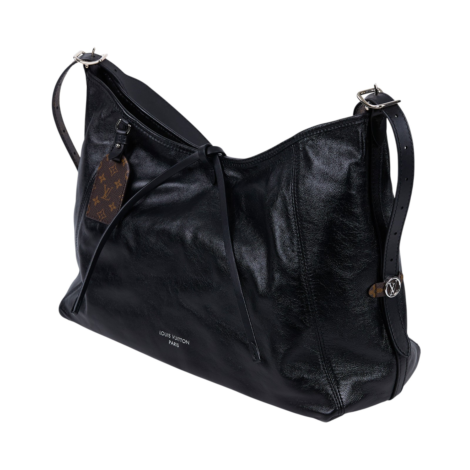 路易威登 LOUIS VUITTON CarryAll Vibe MM 手提 肩背包 黑色 M25143 晶片款 黑CARRYALL VIBE MM 防塵袋