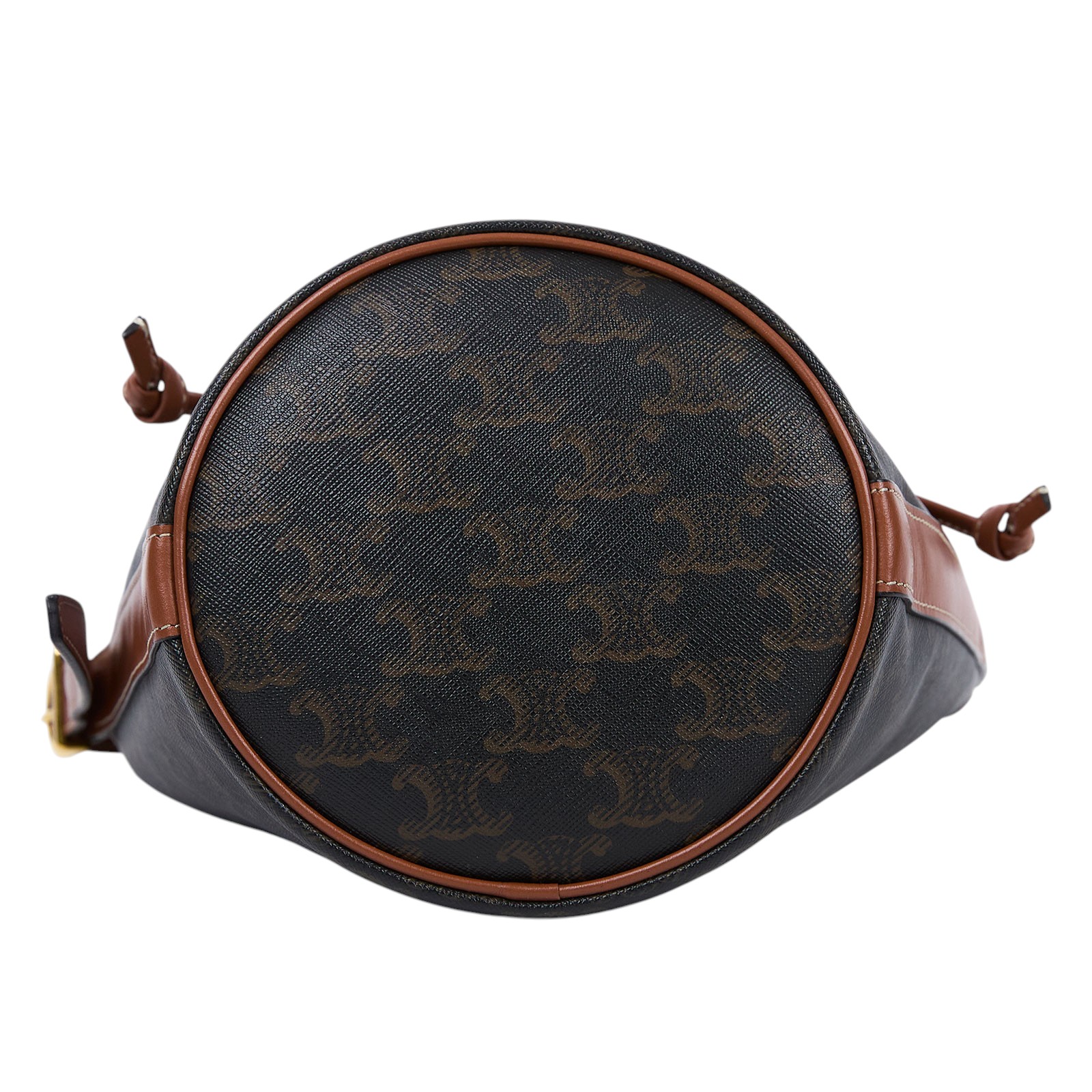 思琳 CELINE Triomphe帆布 小型 索繩 斜背 肩背 水桶包 191142BZJ 原花抽繩水桶包 防塵袋