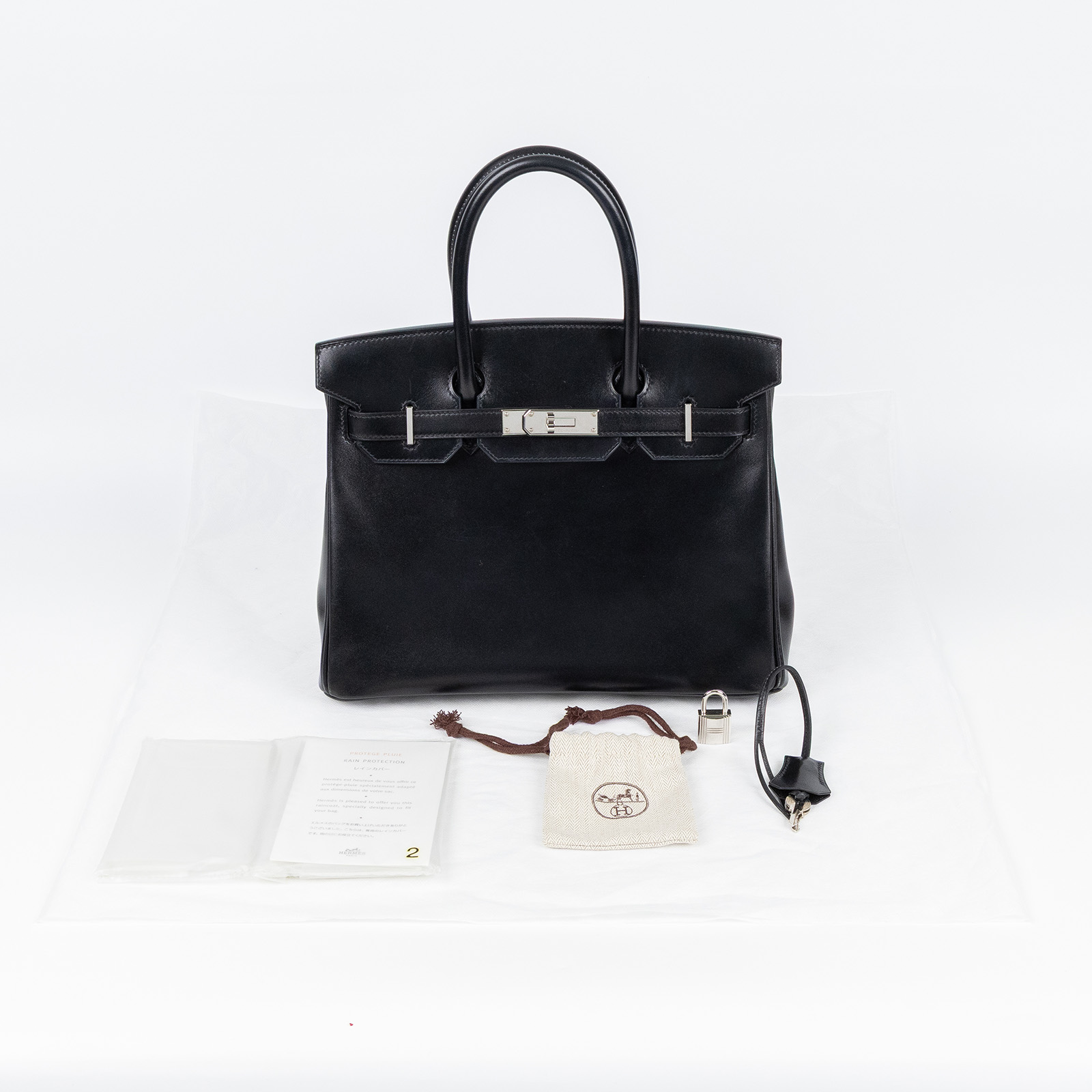 愛馬仕 Hermes Birkin Bag 柏金包 30 BK30 C刻/CSX797 黑BIRKIN30 BOX皮 鎖組