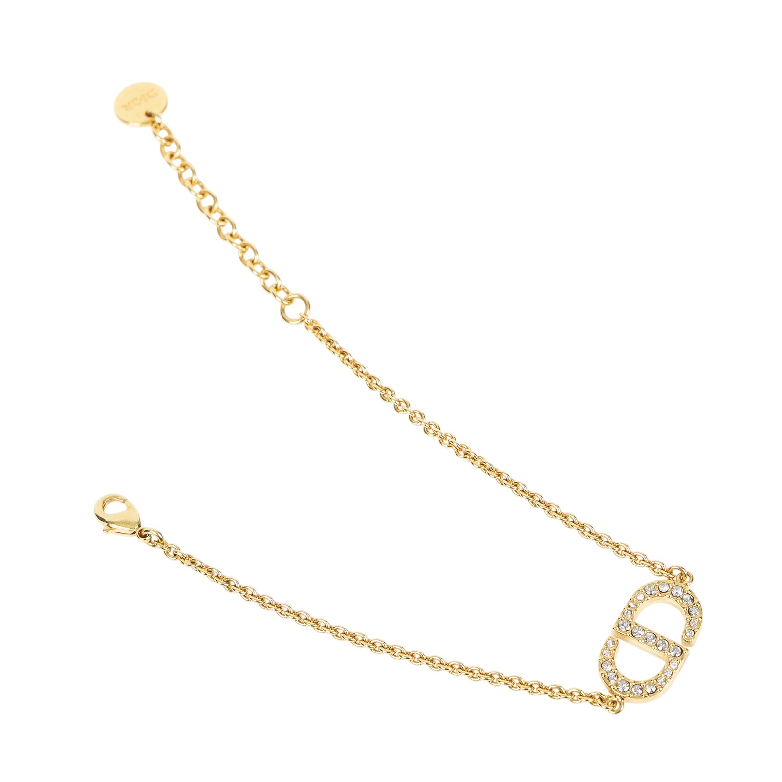 迪奧 CHRISTIAN DIOR Petit CD 手鍊 B1940WOMCY 金色PETIT CD 手鍊 防塵袋/原廠盒子