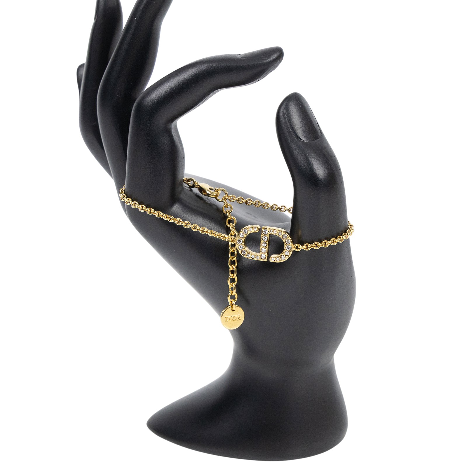 迪奧 CHRISTIAN DIOR Petit CD 手鍊 B1940WOMCY 金色PETIT CD 手鍊 防塵袋/原廠盒子