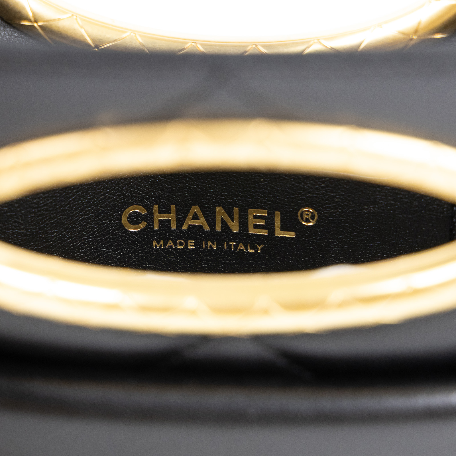 香奈兒 CHANEL 菱格紋 手拿包 AS5038 B17663 黑金羊鍊條晚宴包 防塵袋/原廠盒子