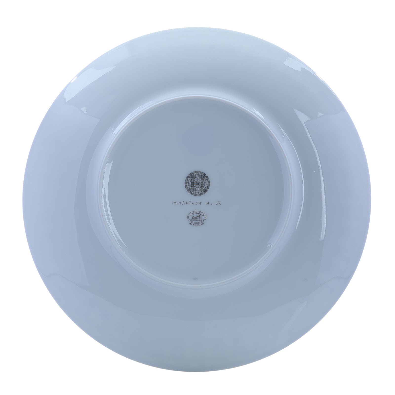 愛馬仕 Hermes Ｍosaique au 24 Platinium 甜點盤 P035007P 馬賽克盤子 原廠盒子
