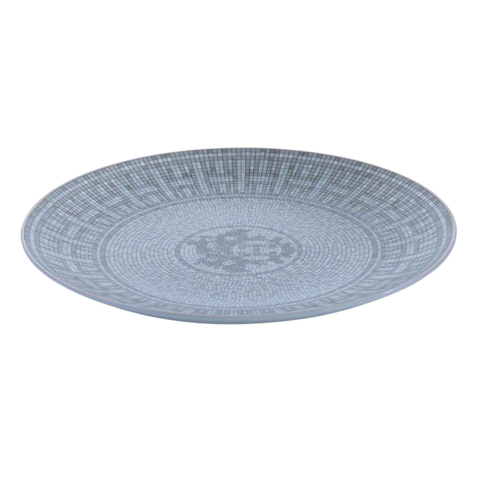 愛馬仕 Hermes Ｍosaique au 24 Platinium 甜點盤 P035007P 馬賽克盤子 原廠盒子
