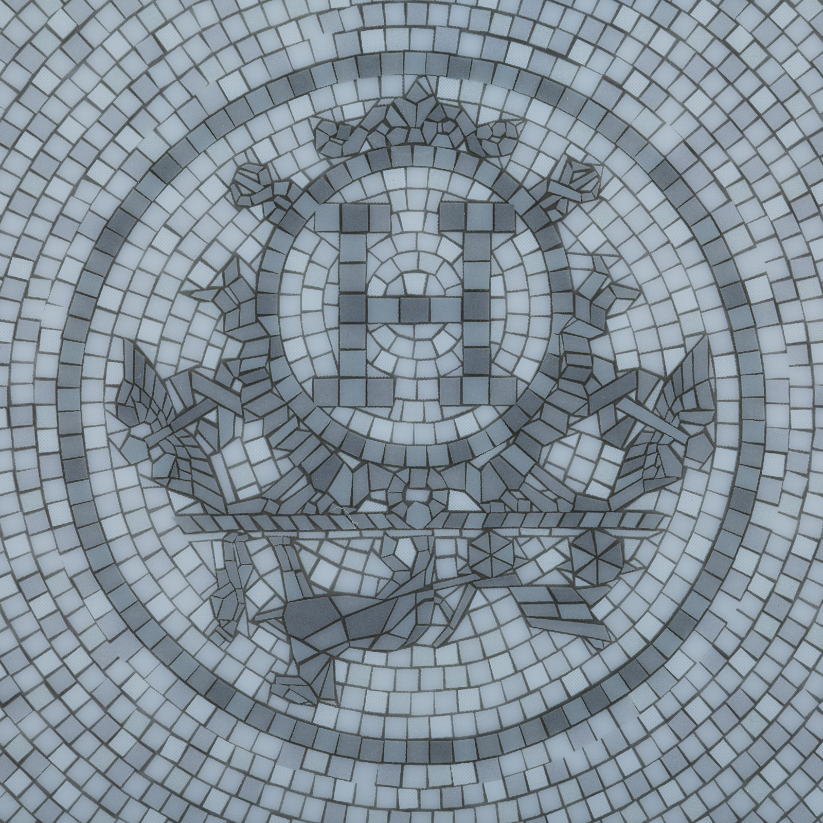 愛馬仕 Hermes Ｍosaique au 24 Platinium 甜點盤 P035007P 馬賽克盤子 原廠盒子