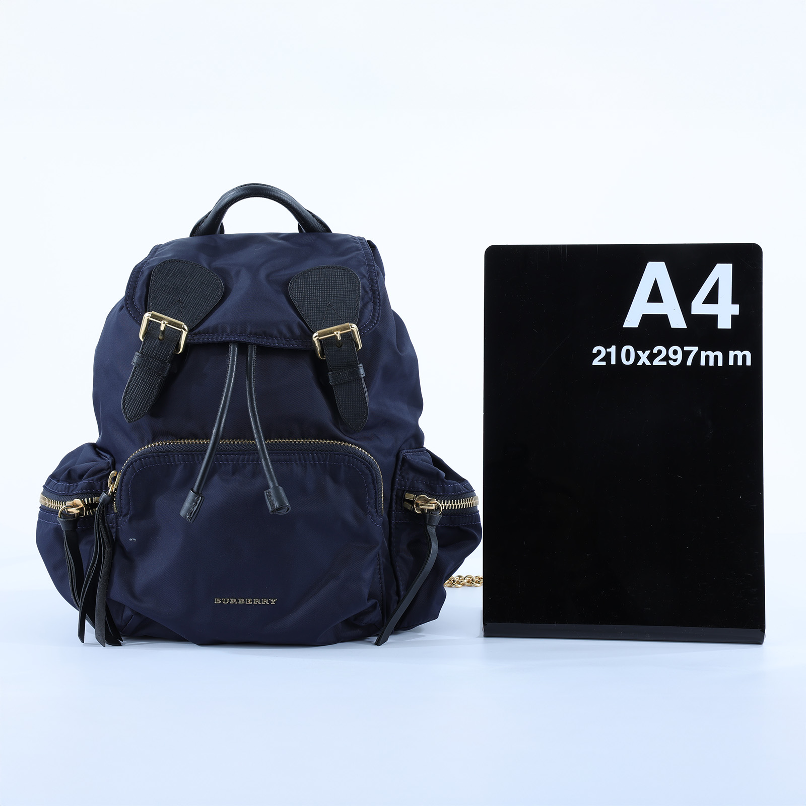 博柏利 BURBERRY The Rucksack 尼龍 後背包 40166241 藍尼龍後背包 無附屬品