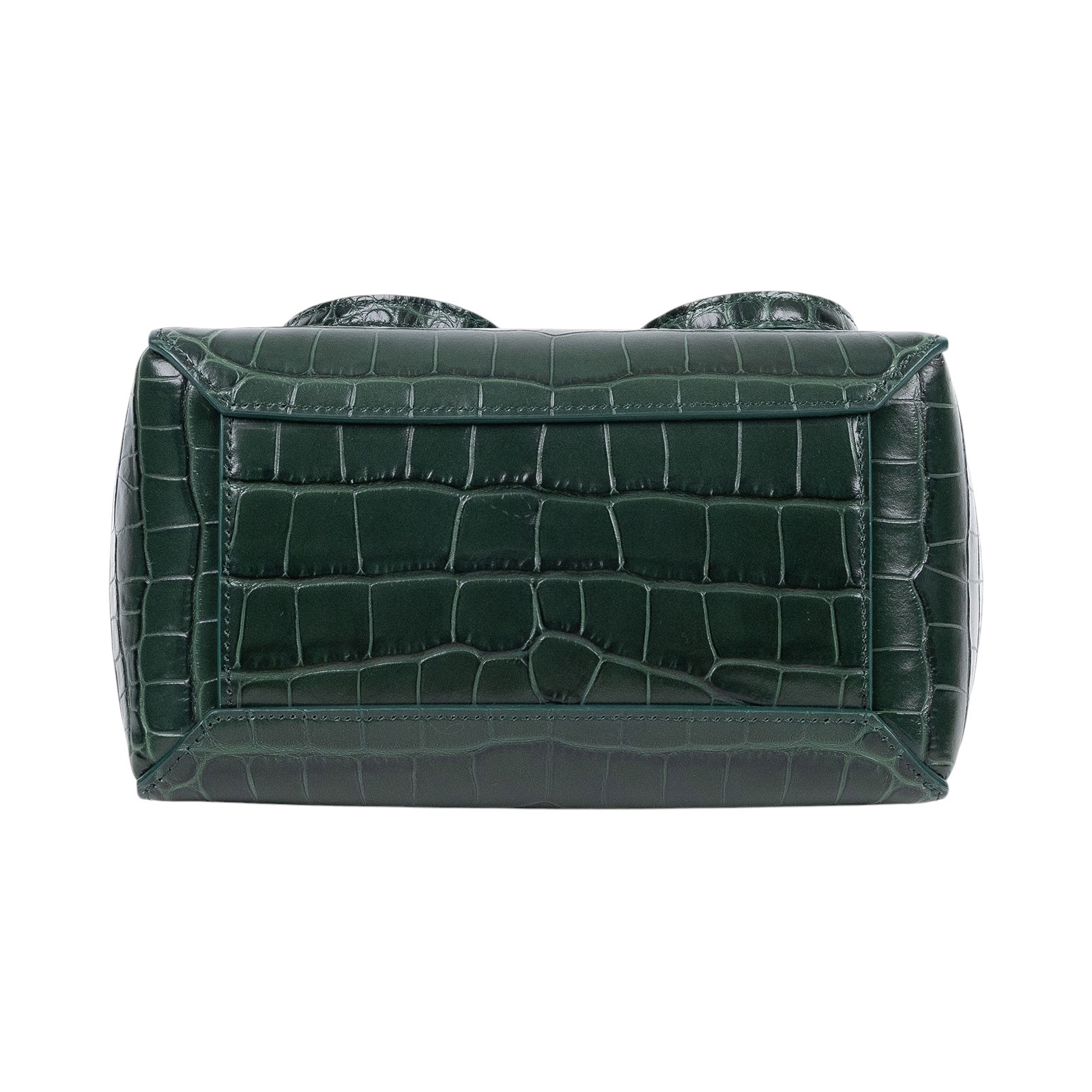 思琳 CELINE Belt 鱷魚皮壓紋 袖珍型 肩背 手提 鯰魚包  189003BTE 綠鱷魚壓紋BELT 背帶