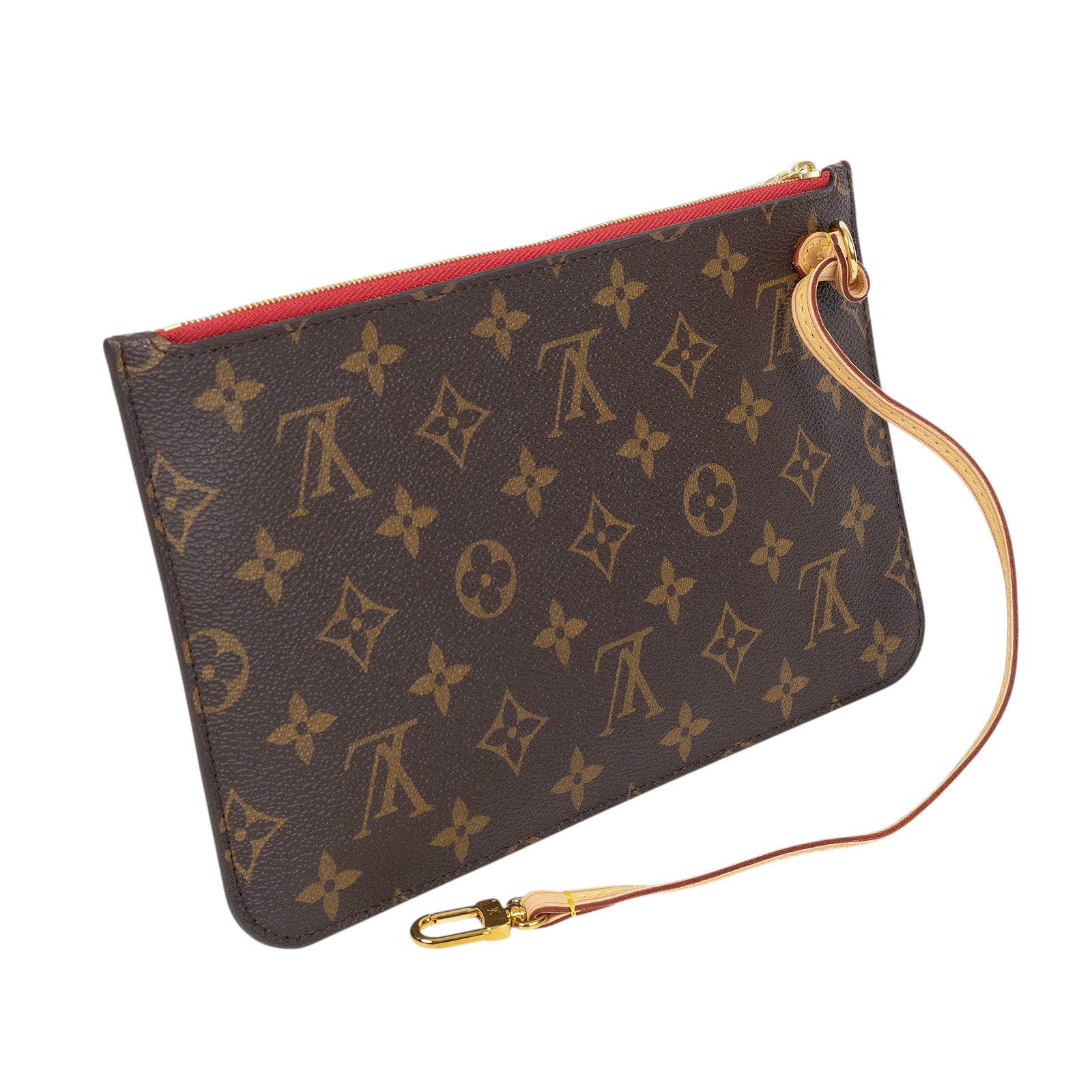路易威登 LOUIS VUITTON Neverfull MM 櫻桃紅 肩背購物包 M41177 原花Neverfull內附迷你POUCH 無附屬品