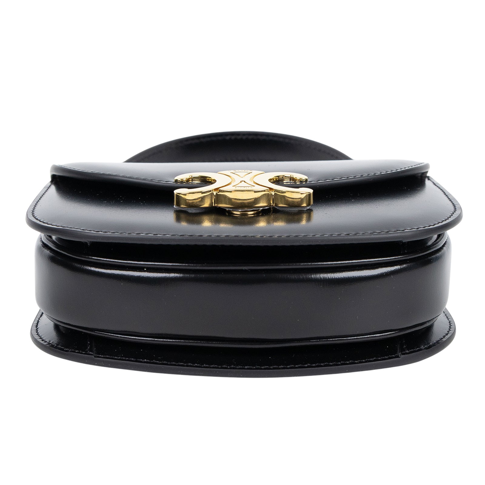 思琳 CELINE Besace Clea 迷你 馬鞍包  10L063ETZ 黑金BESACE CLEA MINI 防塵袋/原廠盒子
