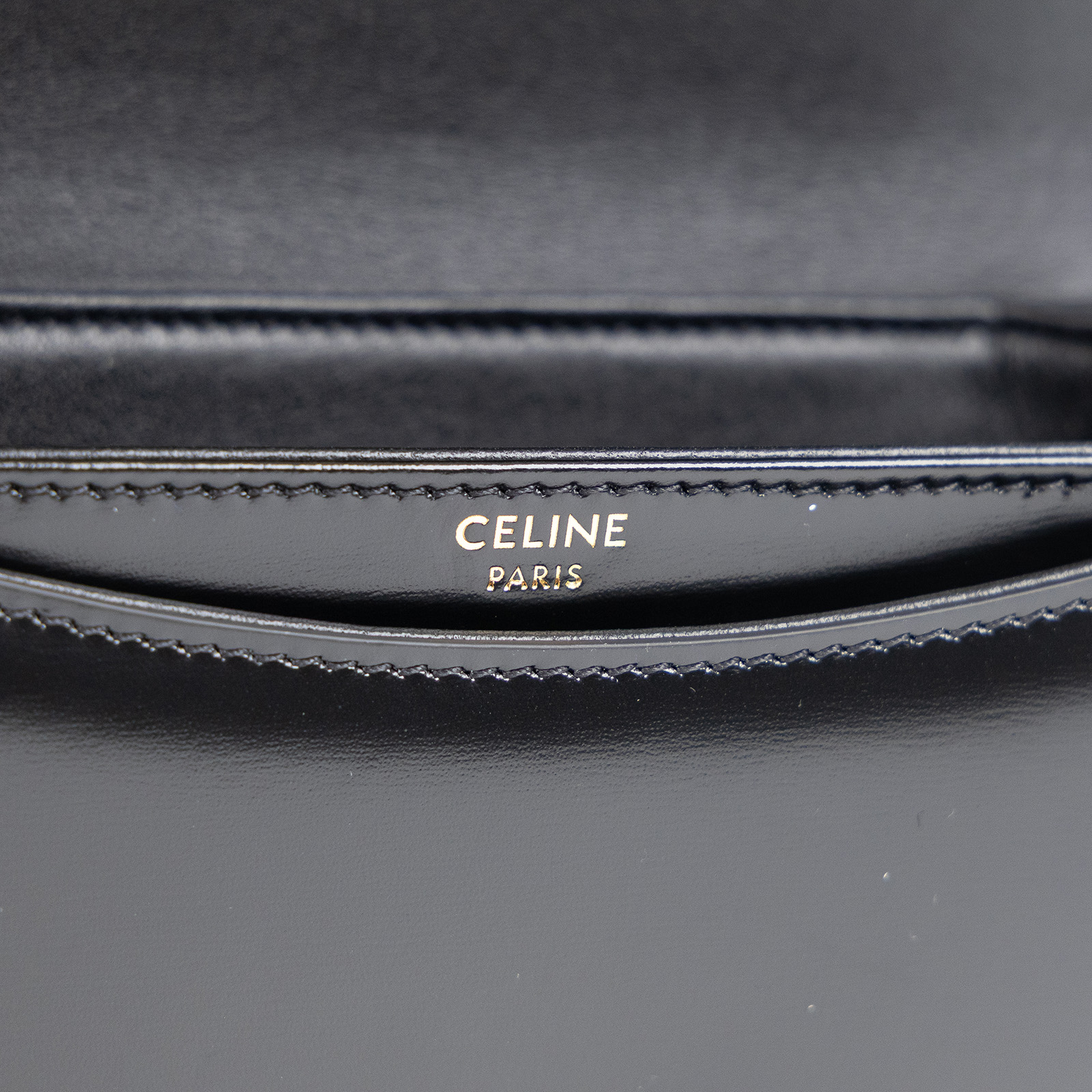 思琳 CELINE Besace Clea 迷你 馬鞍包  10L063ETZ 黑金BESACE CLEA MINI 防塵袋/原廠盒子