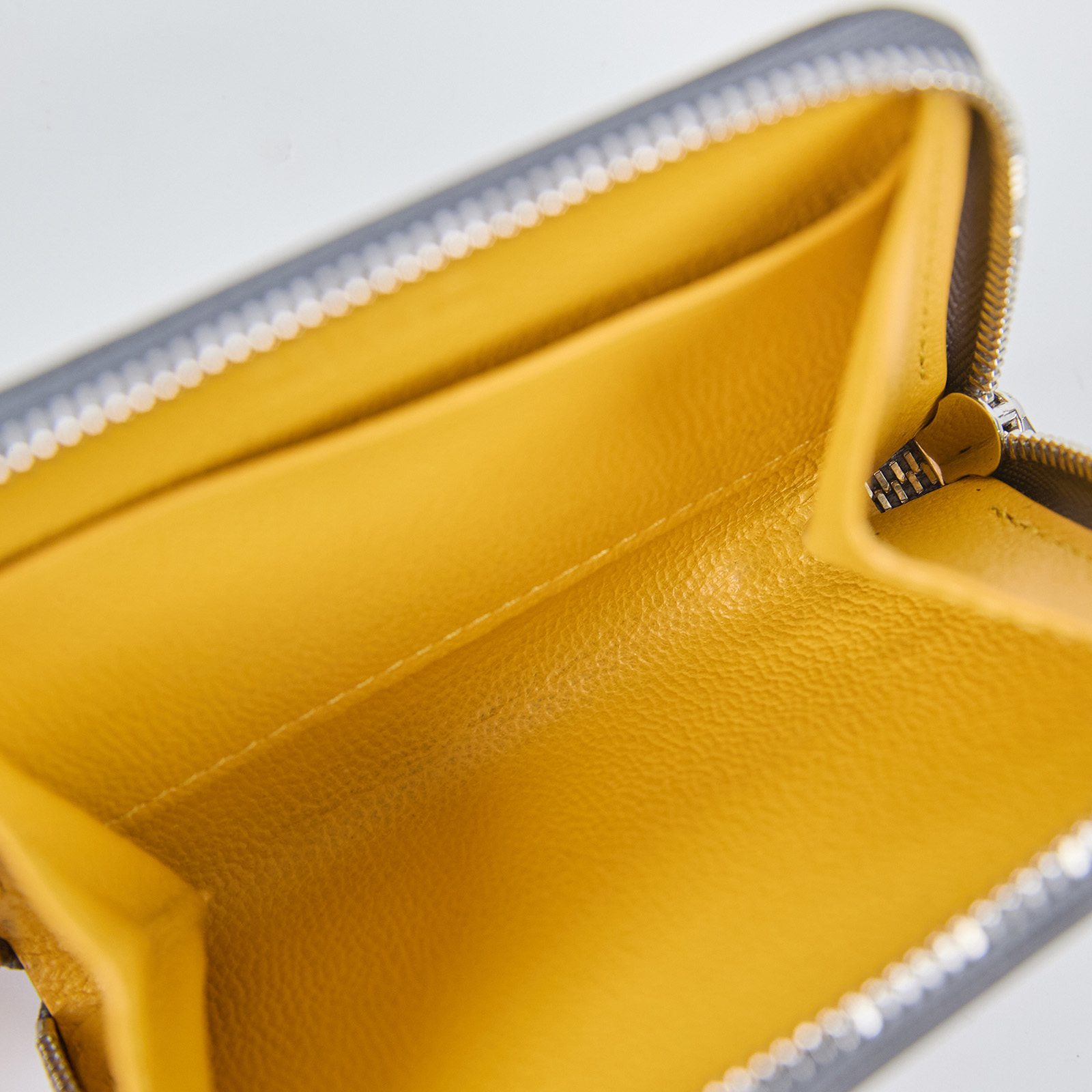 高雅德 GOYARD Matignon Mini Wallet 錢包 拉鍊 短夾 MATIGNMINTY 灰LOGO拉鍊零錢包 原廠盒子