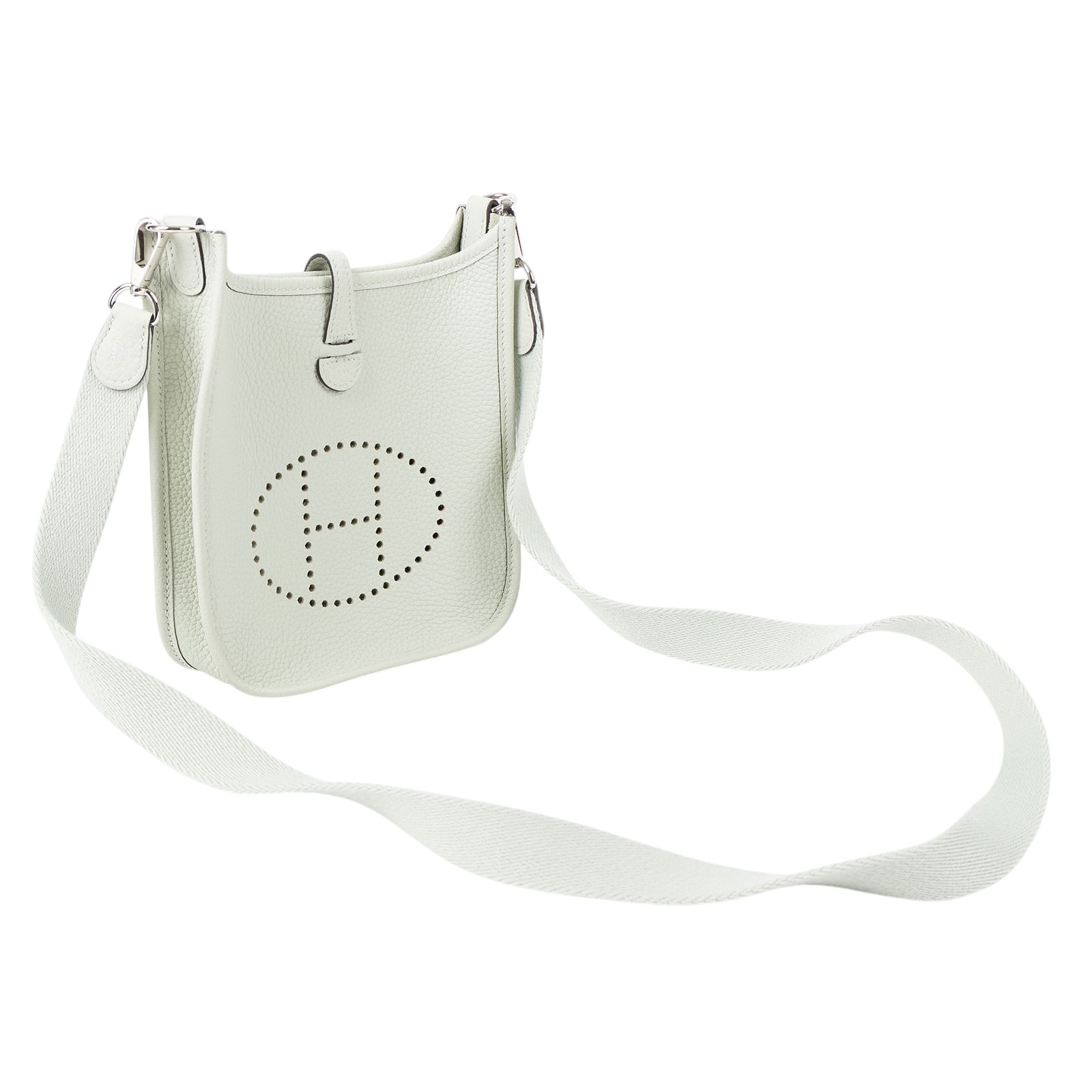 愛馬仕 Hermes Evelyne 16 Amazone bag 伊芙琳包 銀色五金 冰晶灰 H069426CKDU B刻/  防塵袋/原廠盒子/購買證明