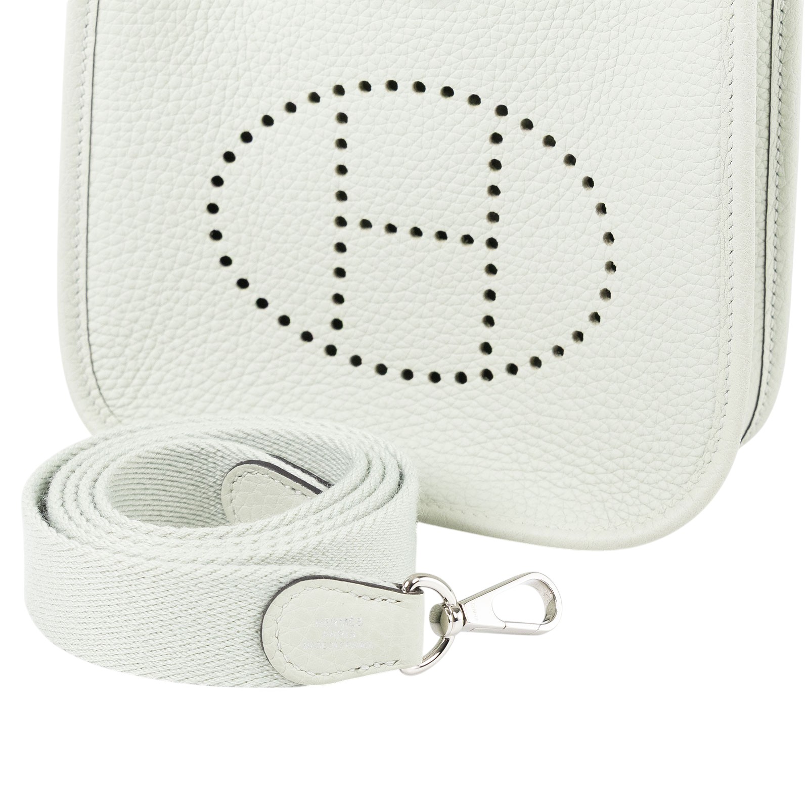 愛馬仕 Hermes Evelyne 16 Amazone bag 伊芙琳包 銀色五金 冰晶灰 H069426CKDU B刻/  防塵袋/原廠盒子/購買證明