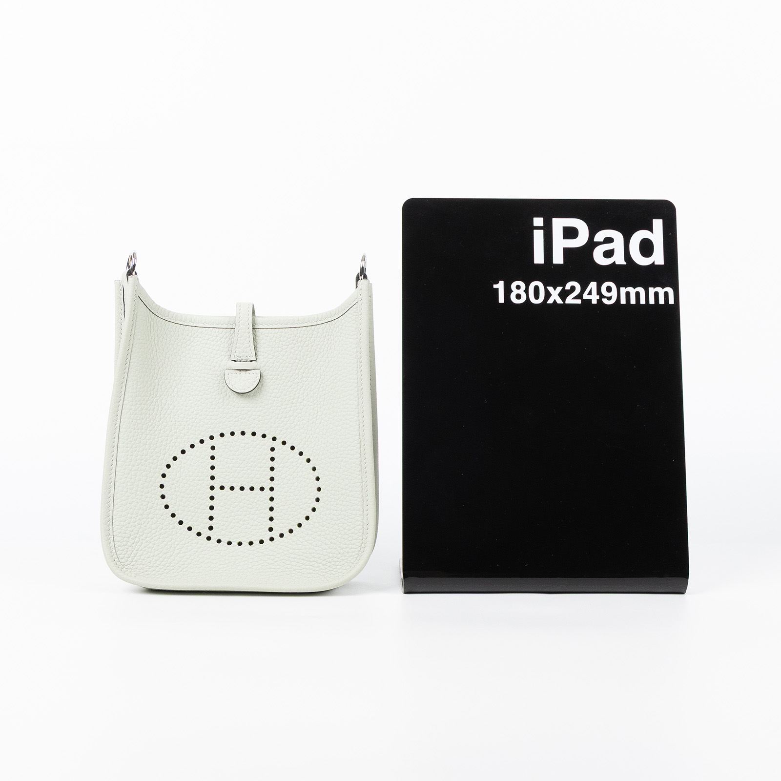 愛馬仕 Hermes Evelyne 16 Amazone bag 伊芙琳包 銀色五金 冰晶灰 H069426CKDU B刻/  防塵袋/原廠盒子/購買證明