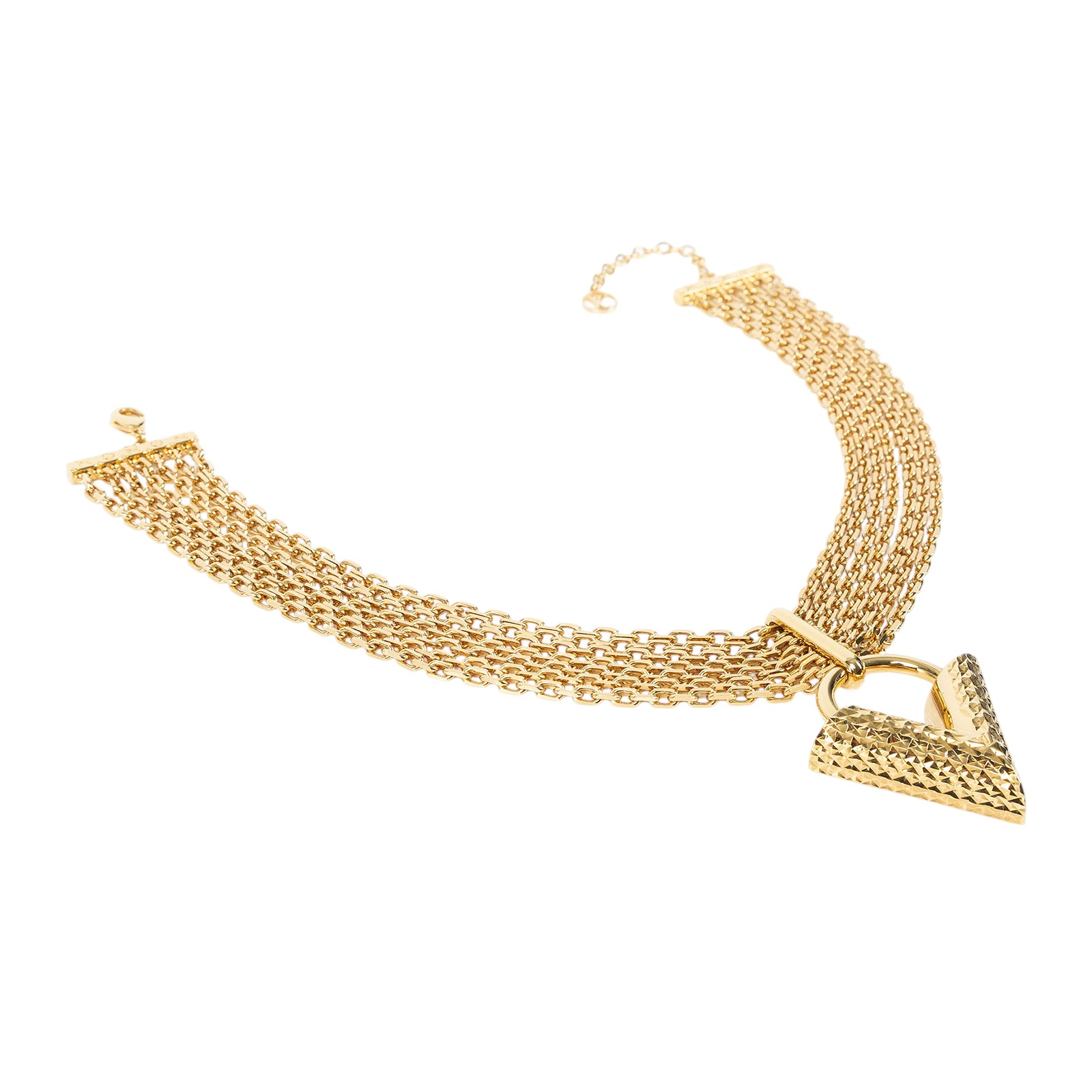 路易威登 LOUIS VUITTON Essential V Guilloche Choker 項鍊 M67440  原廠盒子/防塵袋