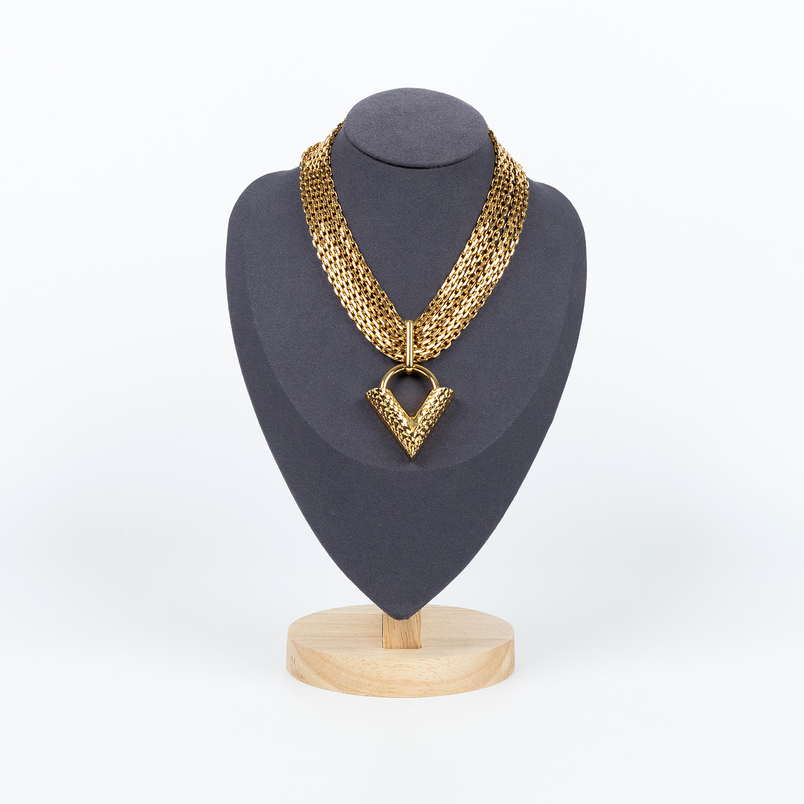 路易威登 LOUIS VUITTON Essential V Guilloche Choker 項鍊 M67440  原廠盒子/防塵袋