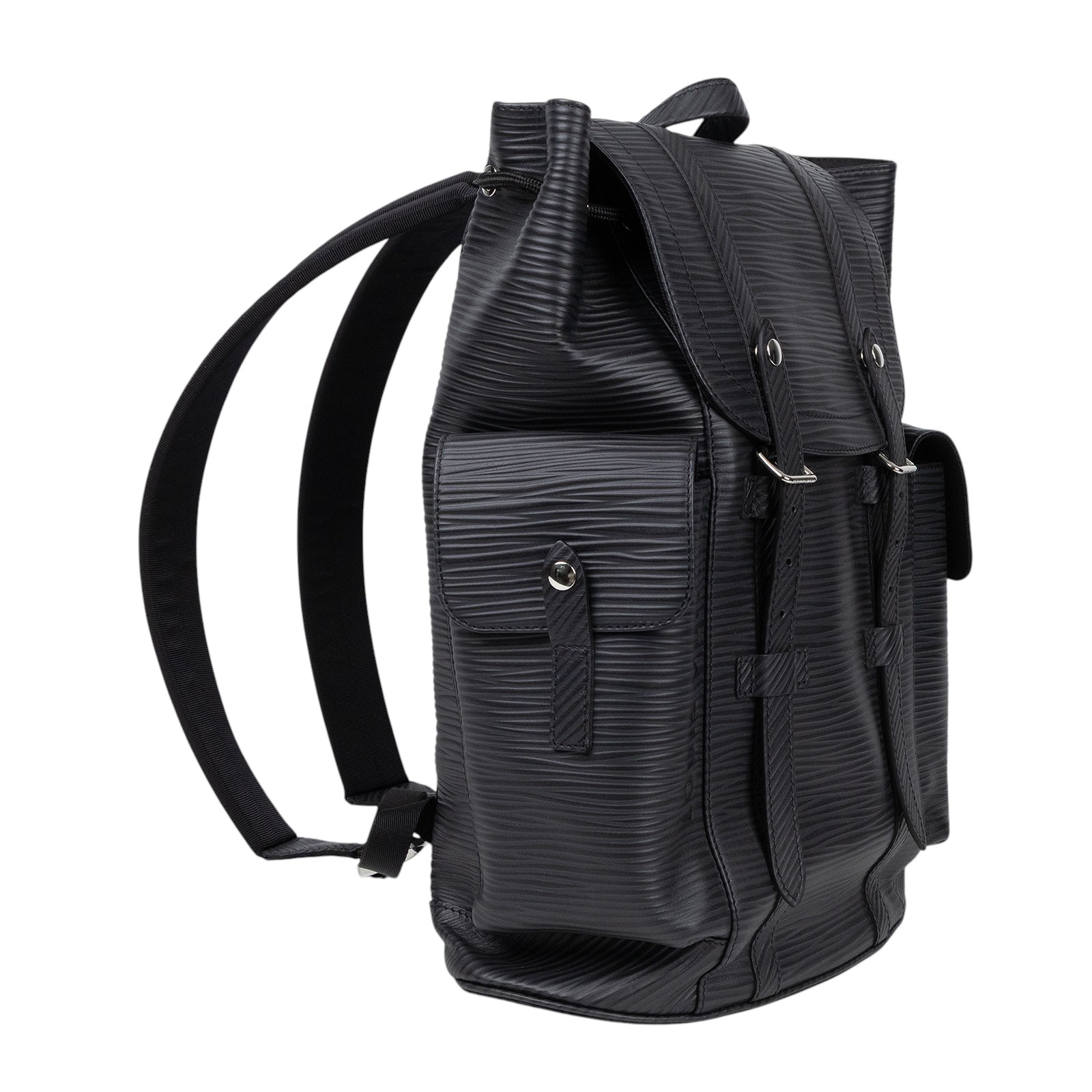 路易威登 LOUIS VUITTON Christopher MM 後背包 Epi XL 壓紋皮革 M24326 晶片款  原廠盒子/防塵袋/吊牌/購買證明