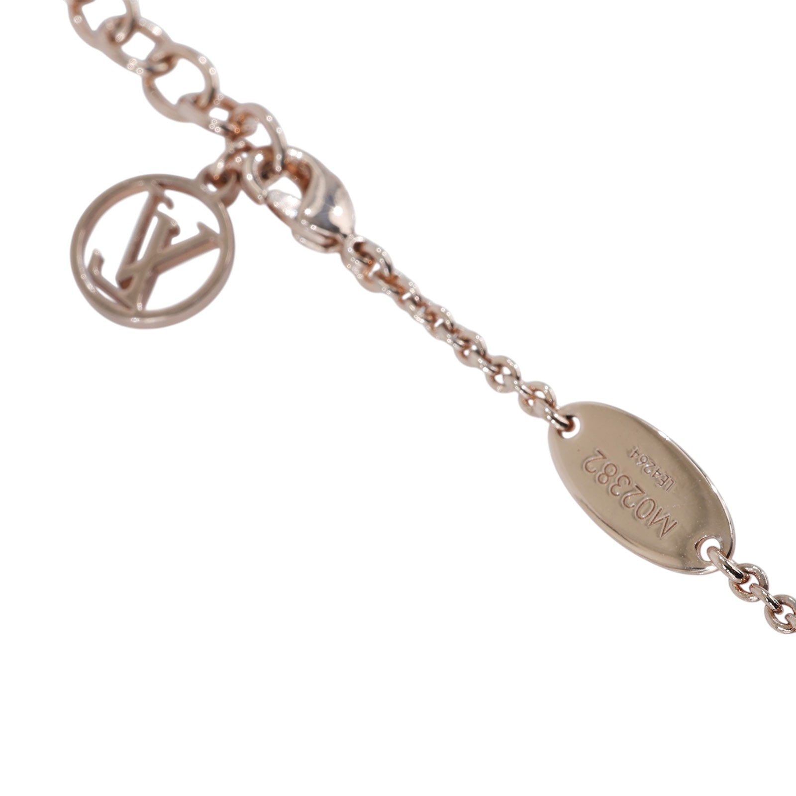 路易威登 LOUIS VUITTON Essential V 項鏈 玫瑰金色 M02382 玫金色Essential V項鍊 防塵袋/原廠盒子