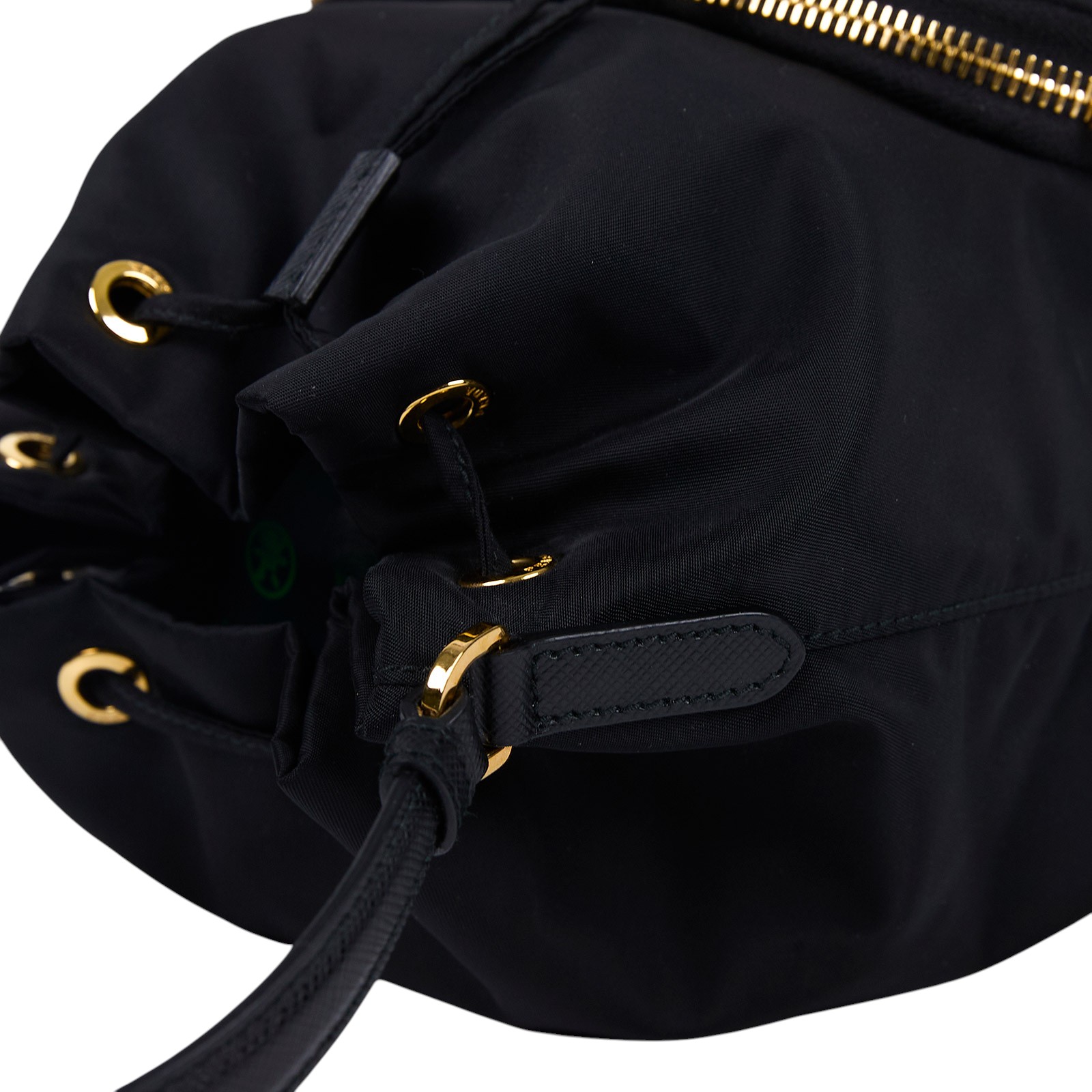 普拉達 PRADA Duet Re-Nylon 水桶袋 1BH038_RV44 黑尼龍水桶包 無附屬品