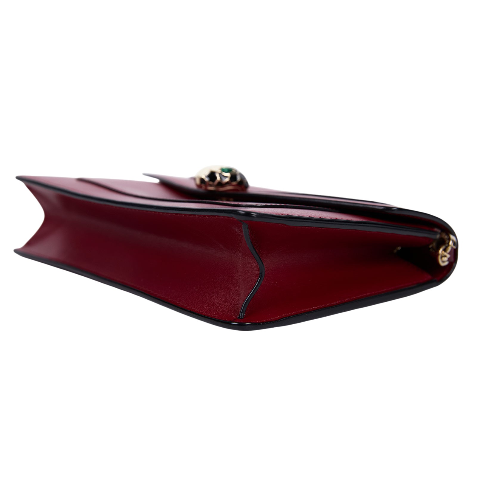 寶格麗 BVLGARI Serpenti Forever 鏈帶包 281300 暗紅蛇頭WOC 原廠盒子