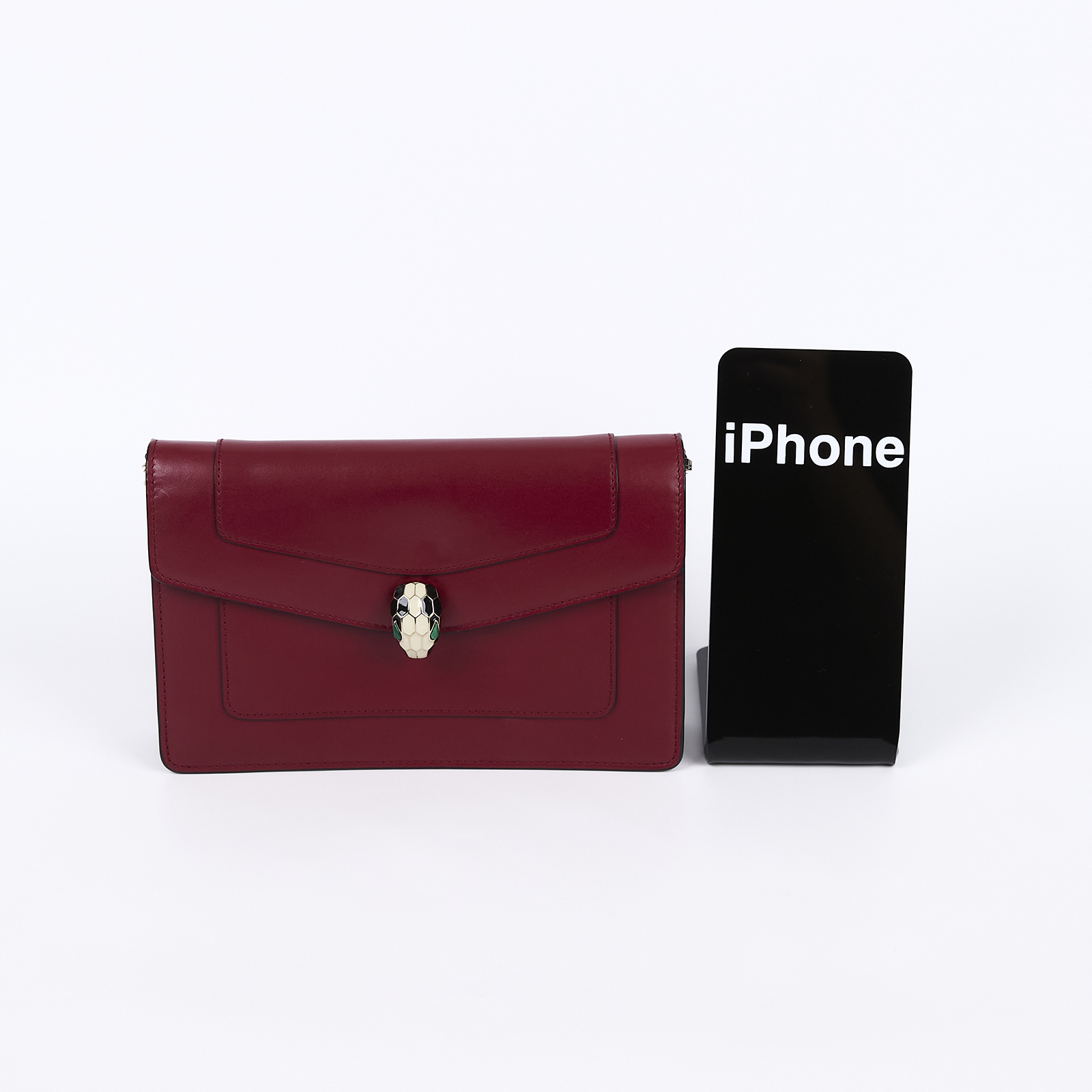 寶格麗 BVLGARI Serpenti Forever 鏈帶包 281300 暗紅蛇頭WOC 原廠盒子